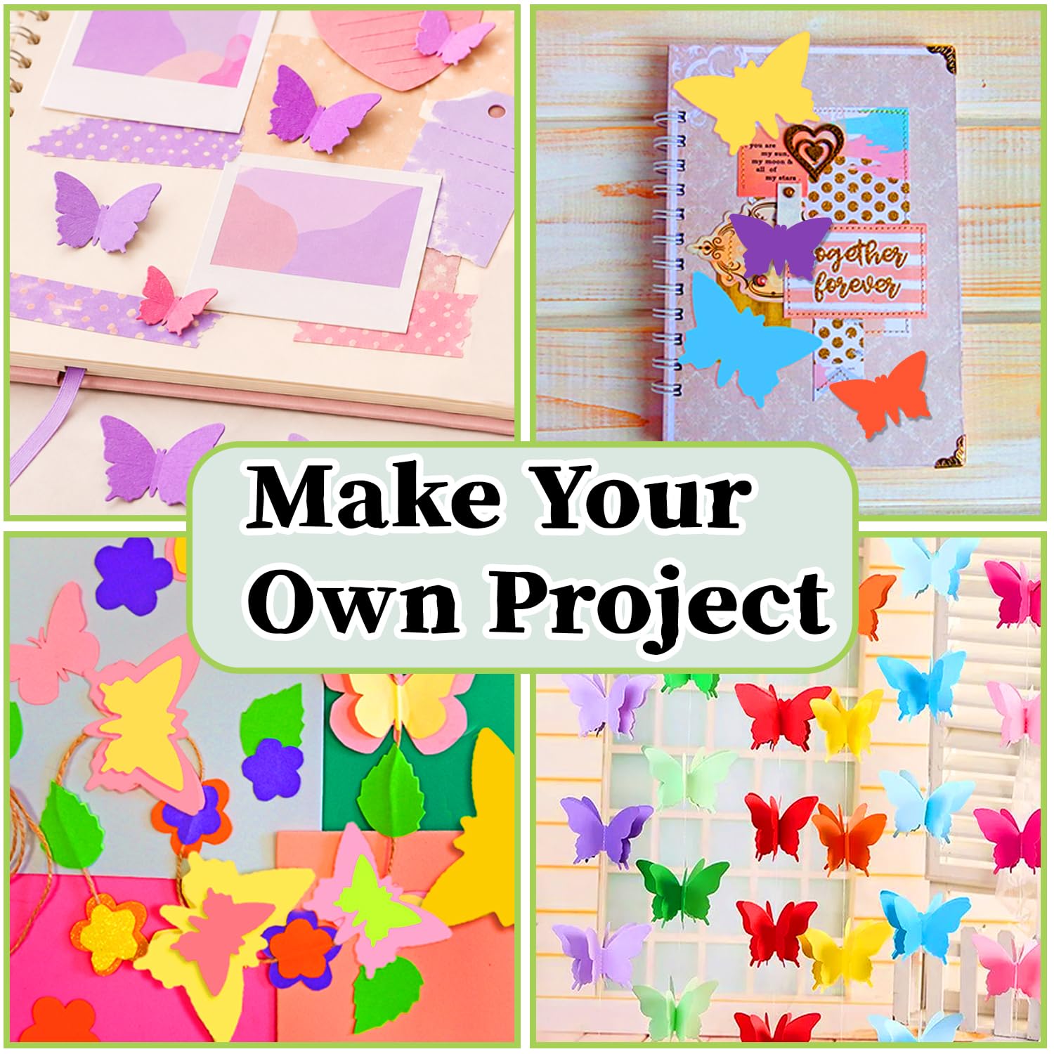 Butterfly Paper Cutter,3/8 in, 5/8 in, 1 in Punch Shapes for Scrapbook
