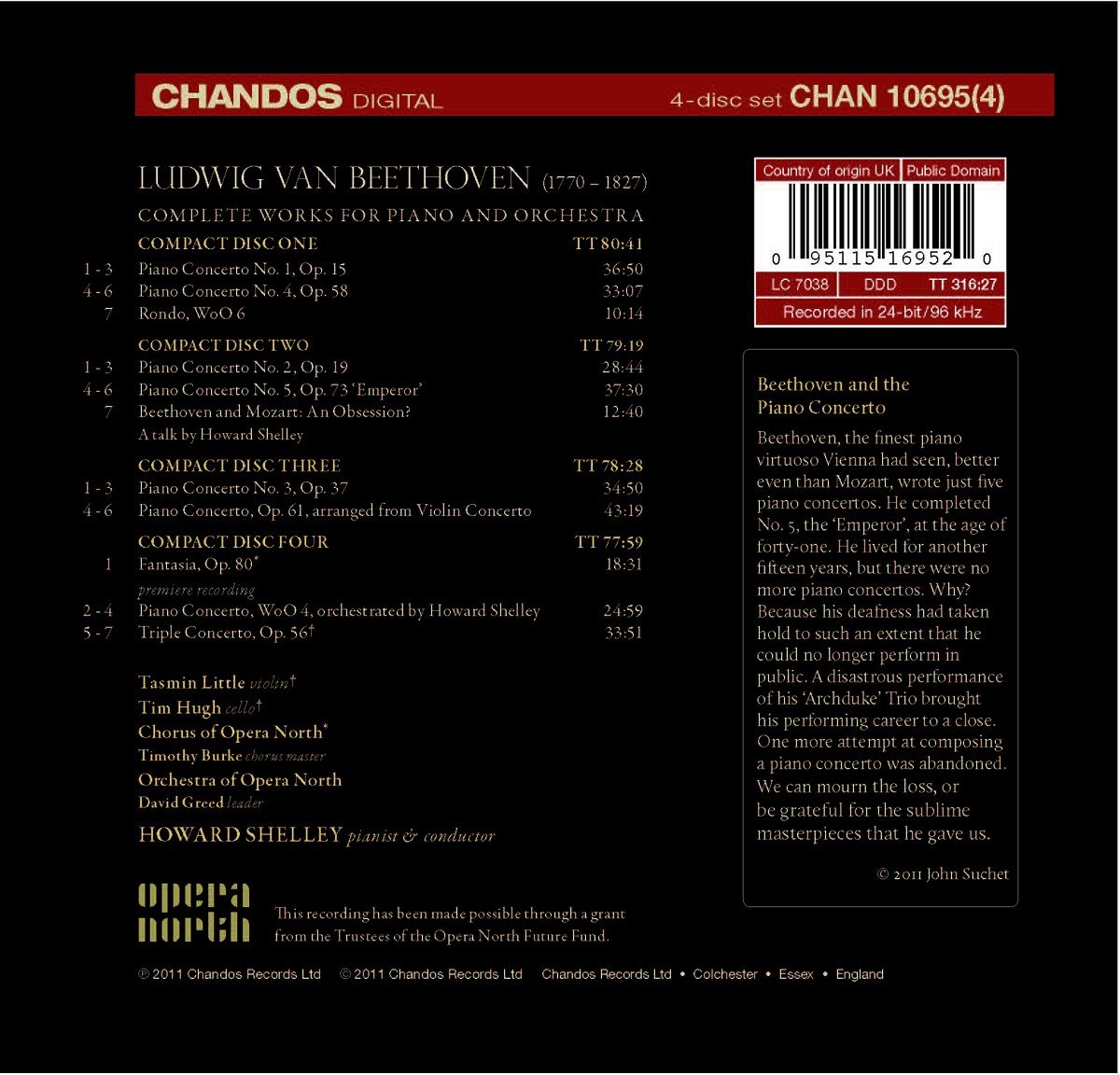 Beethoven : Oeuvres Pour Piano et Orchestre