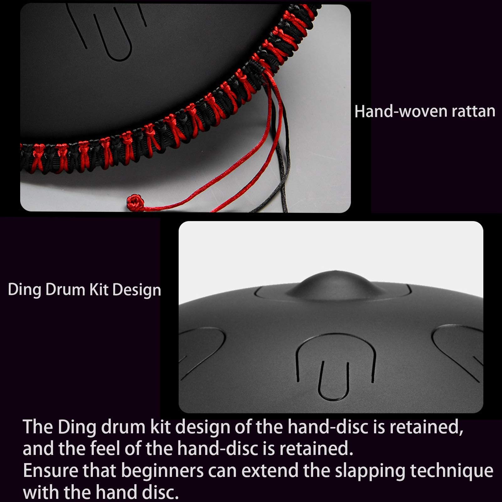 Amazon.co.jp: ハンドパンドラム楽器、ハンドパン D マイナー9 ノート