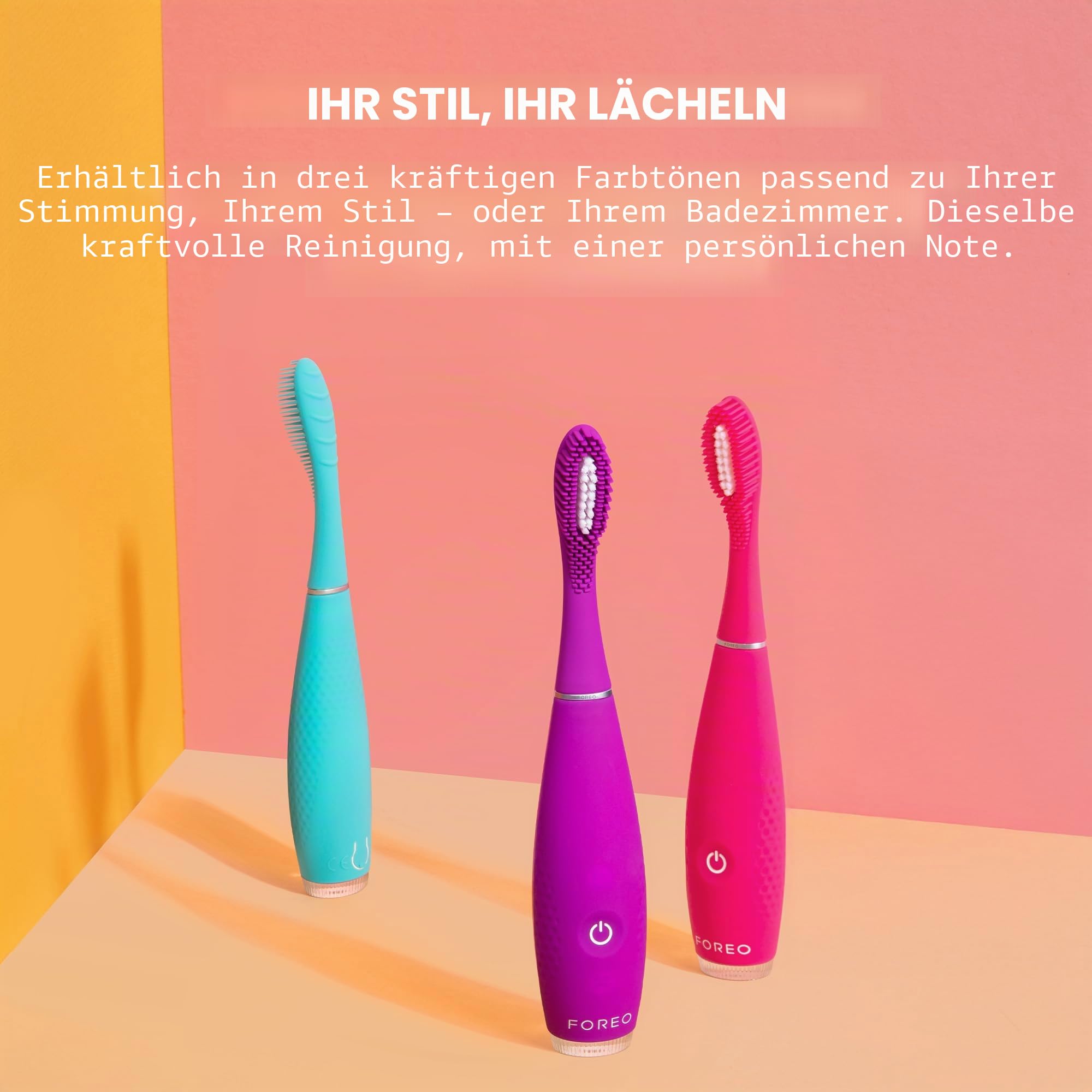 FOREO ISSA 4 Smile – Kompakte Schallzahnbürste für jedes Alter, Violett | Elektrische Zahnbürste, Schallzahnbürste, Weiche Borsten, Zahnfleischpflege, Zungenreiniger, Reisezahnbürste, Aufladbar
