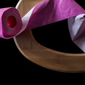 Renova Red Label Maxi Toilet Paper, Fucsia