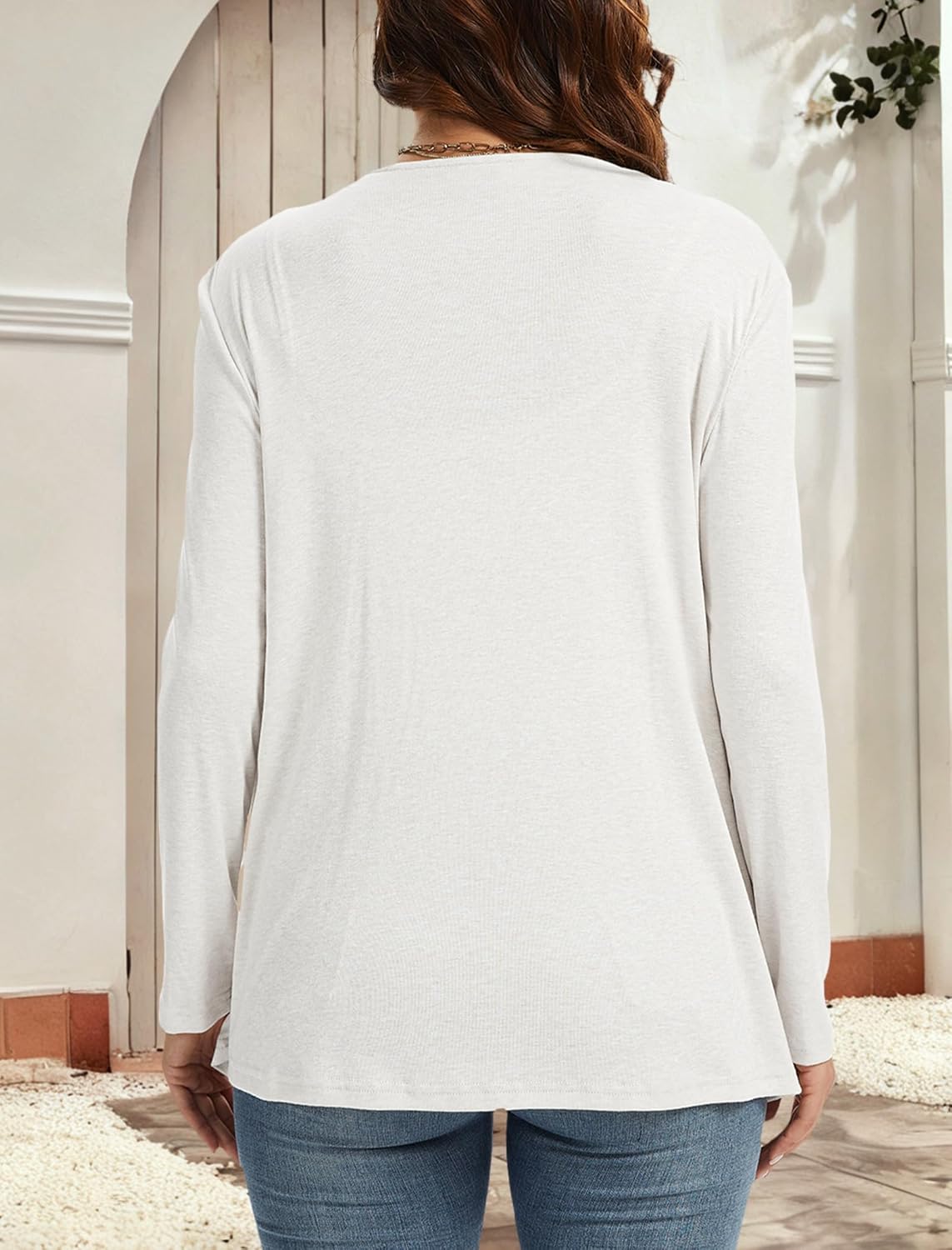 Open Front Cardigan for Women Casual Long Sleeve Lightweight Flowy Cardigans Sweater Kimono Style Coat - Image 3