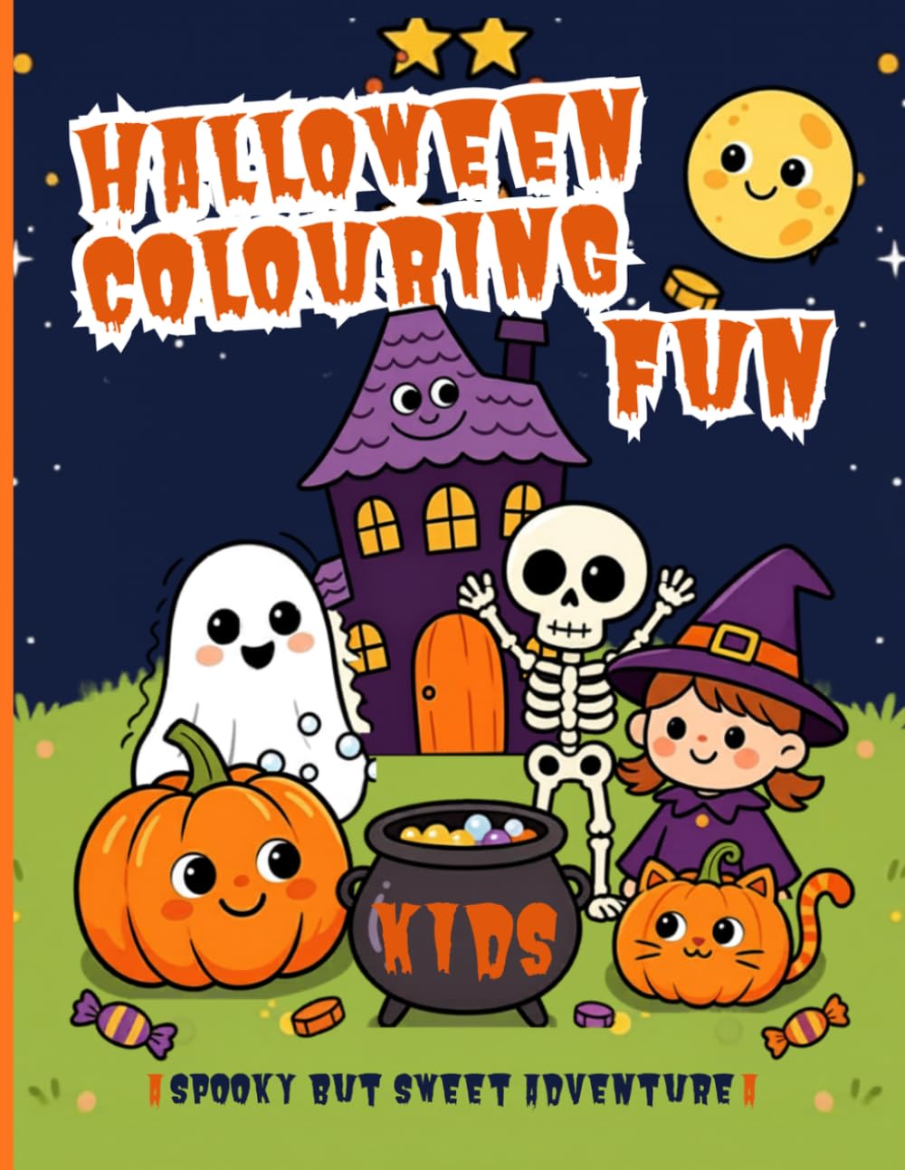 Halloween Colouring Fun: Spooky but Sweet Adventure