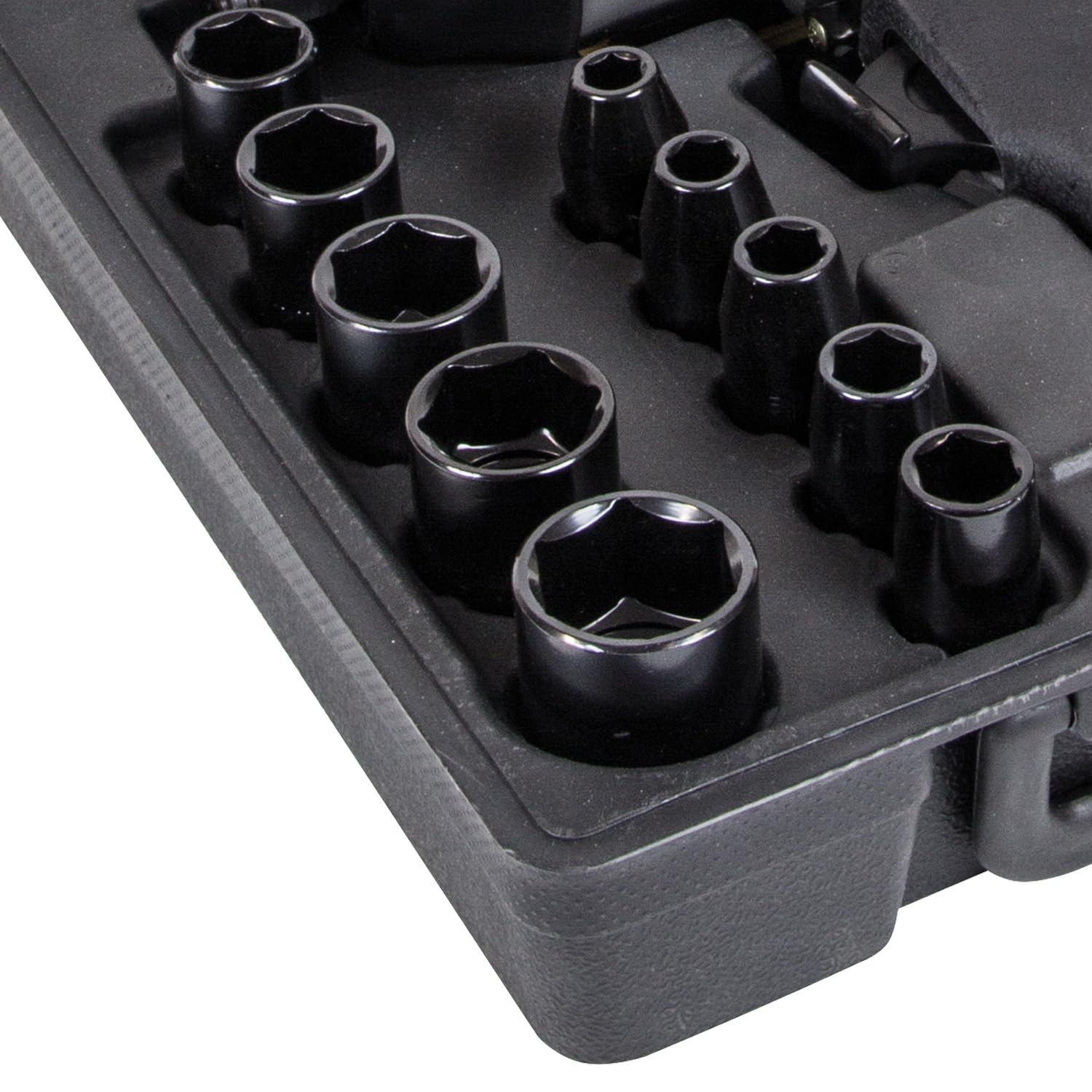 SIP 1/2" Air Impact Wrench Kit, 17 Piece Set Air Tools for Compressor 312Nm Working Torque, Black and Silver - Image 4