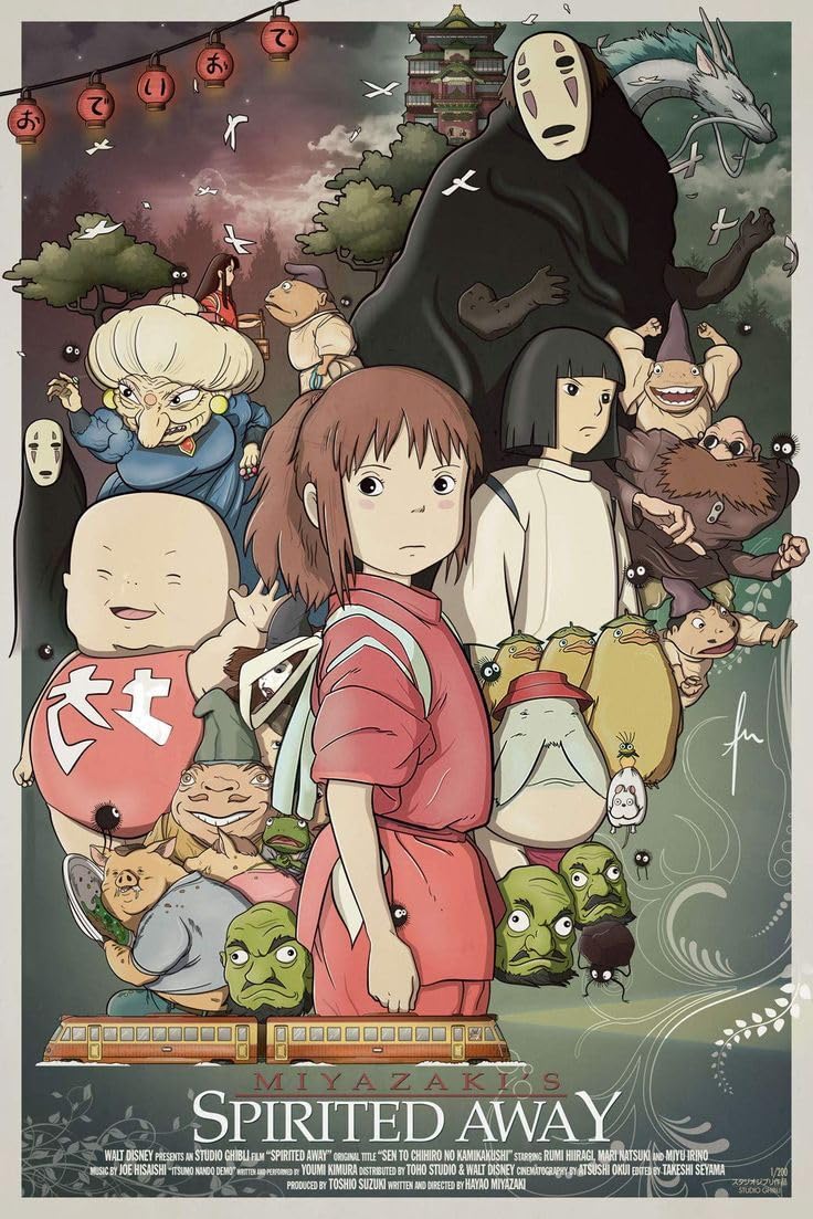 Studio Ghibli Huang Hai Spirited Away Poster - 12x18 inch Wall Poster 170 GSM Paper | Home & Office Decoration | Gloss Finish Unframed Poster CSP2582