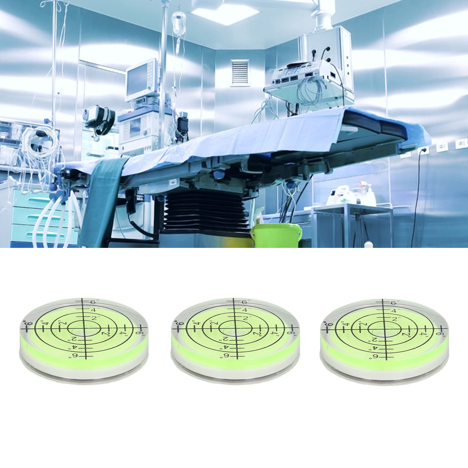 Mini Bubble Levels, High Precision Bubble Level 3 Pcs Horizontal Round Easy Operation for Measurement Instrument - Image 3