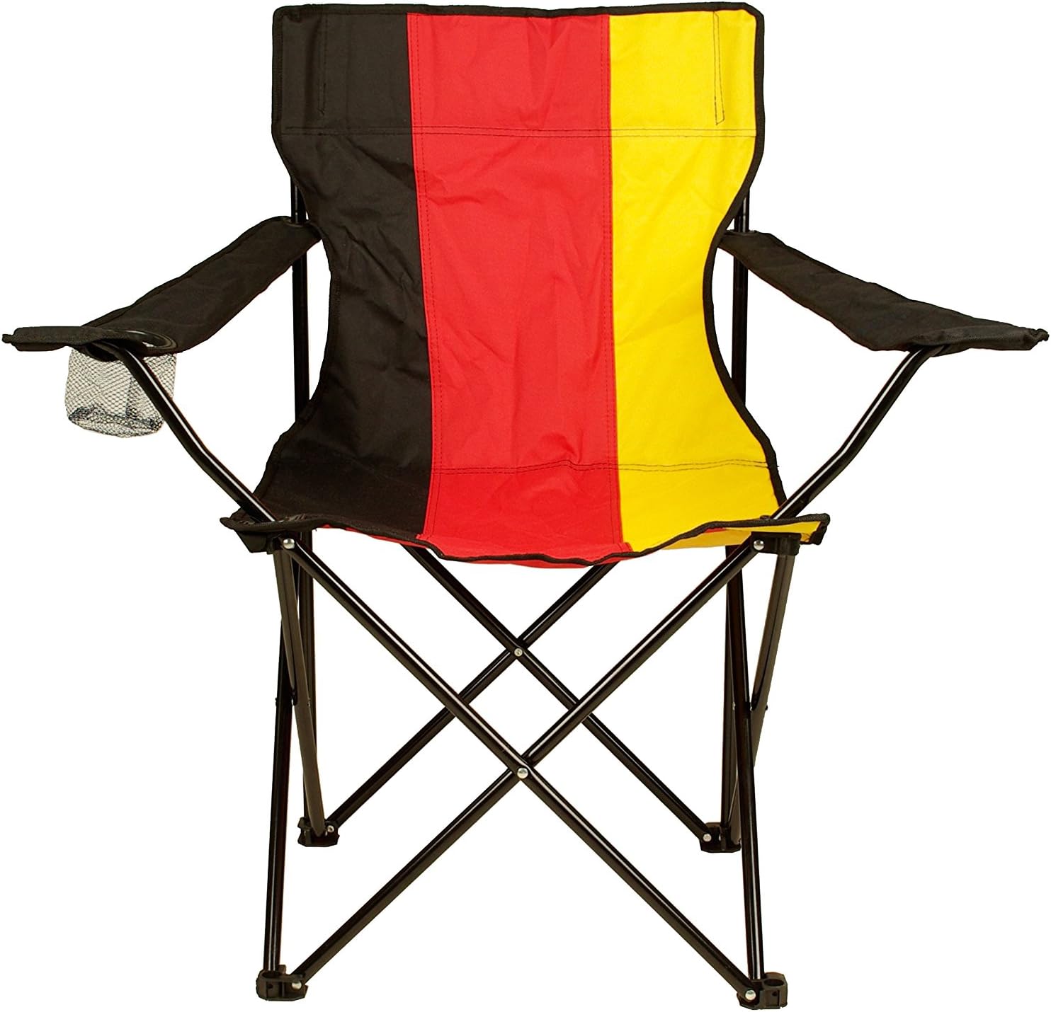 Mojawo 2 stuks campingstoel vouwstoel antraciet/wit gestreept klapstoel vissersstoel regisseurstoel tuinstoel