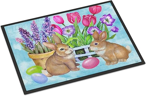 Miniatura 211 de Caroline's Treasures PJC1117JMAT - Felpudo para puerta delantera de 24 x 36 pulgadas, tapete antideslizante lavable de pelo bajo, 24 x 36 pulgadas