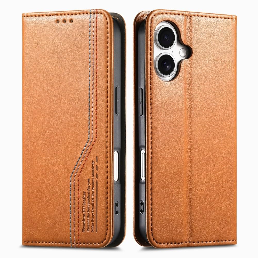 Étui compatible avec iPhone 14 Plus housse souple marron - 7