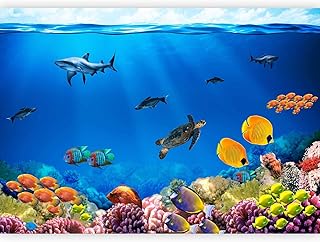artgeist Wall Mural Underwater World 154x110 in - Peel and Stick Self-Ad...