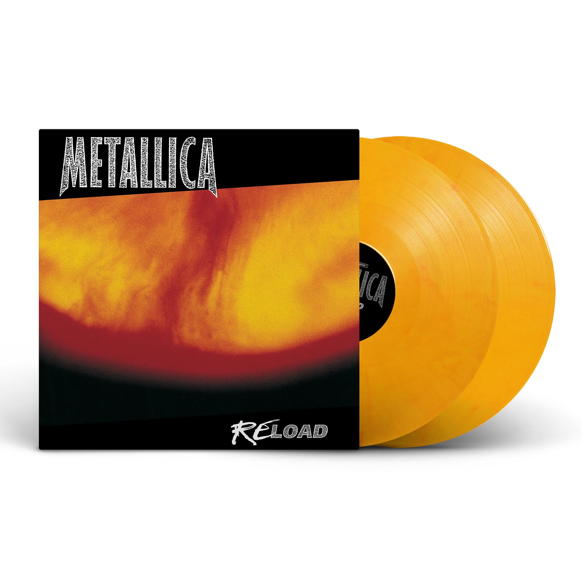 Metallica ReLoad Flaming Fuel Yellow 12""  Vinyl 2LP 180g Remaster Pre Sale 26/06