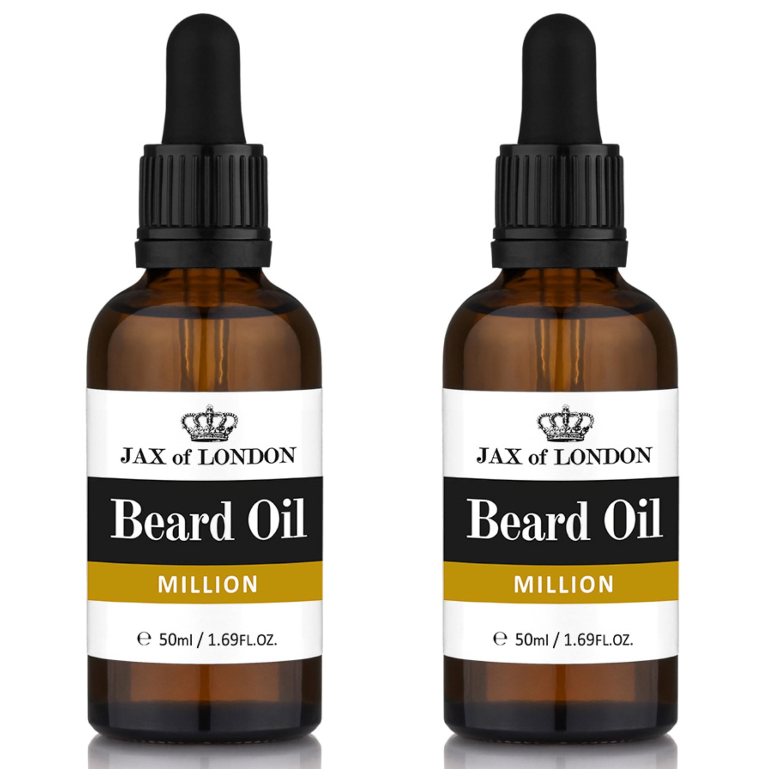 Inspired Fragrance - Olio da barba profumato dopobarba per la crescita e il condizionamento della barba, olio di jojoba, olio di argan, vitamina E, prodotto nel Regno Unito, varie