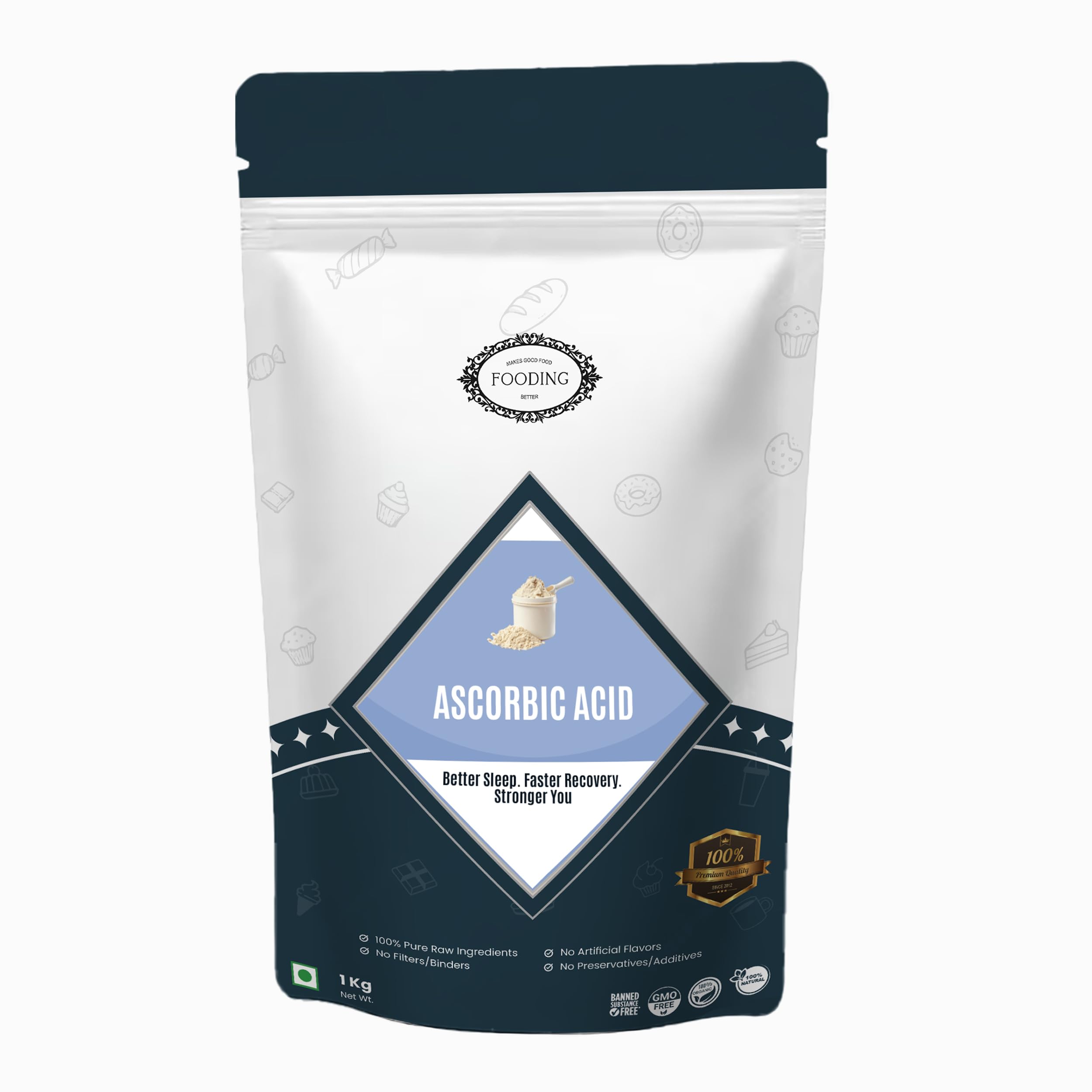 100% Pure Organic Vitamin C Powder (L-Ascorbic Acid), 1Kg, For Immunity booster, Skin cell Protection, Skin Care Serum Making, collagen Booster (Food Grade, Vegan, Non GMO)-image-9