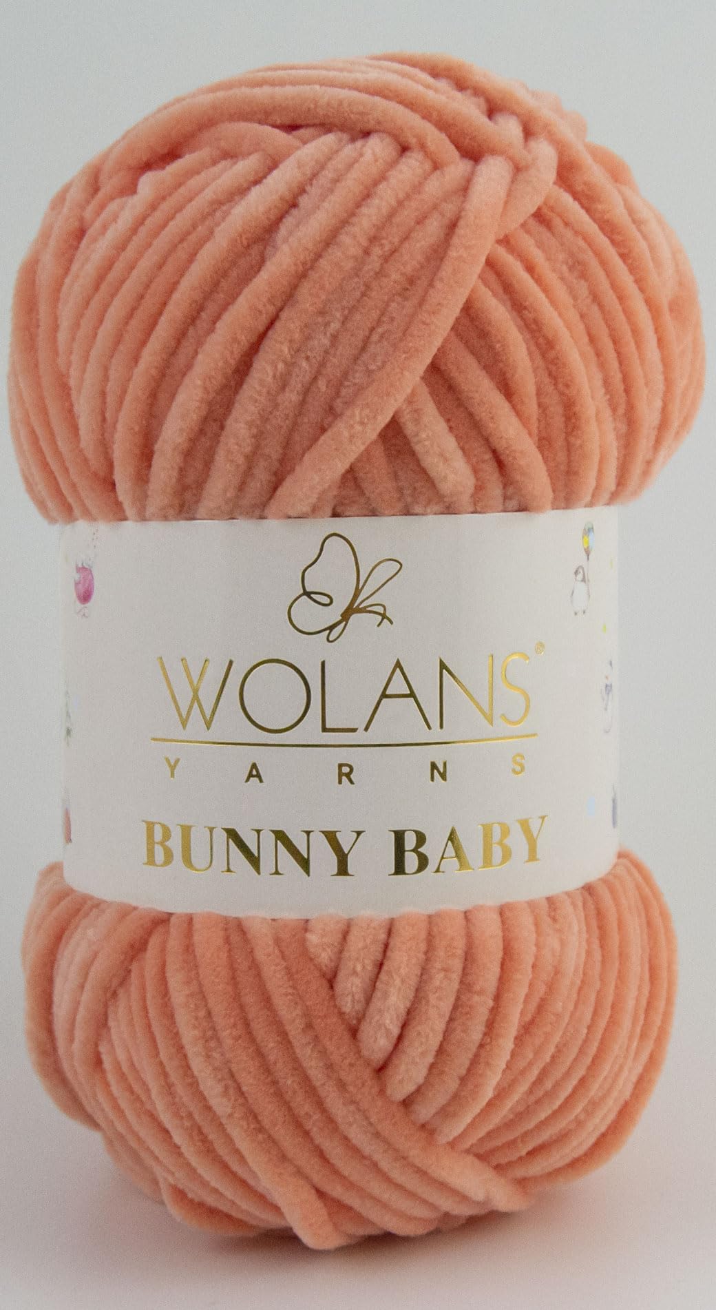 Wolans Bunny Baby Chenile Style Yarn Wool 72 Colours Available 100g Balls (Tangerine Col 65)