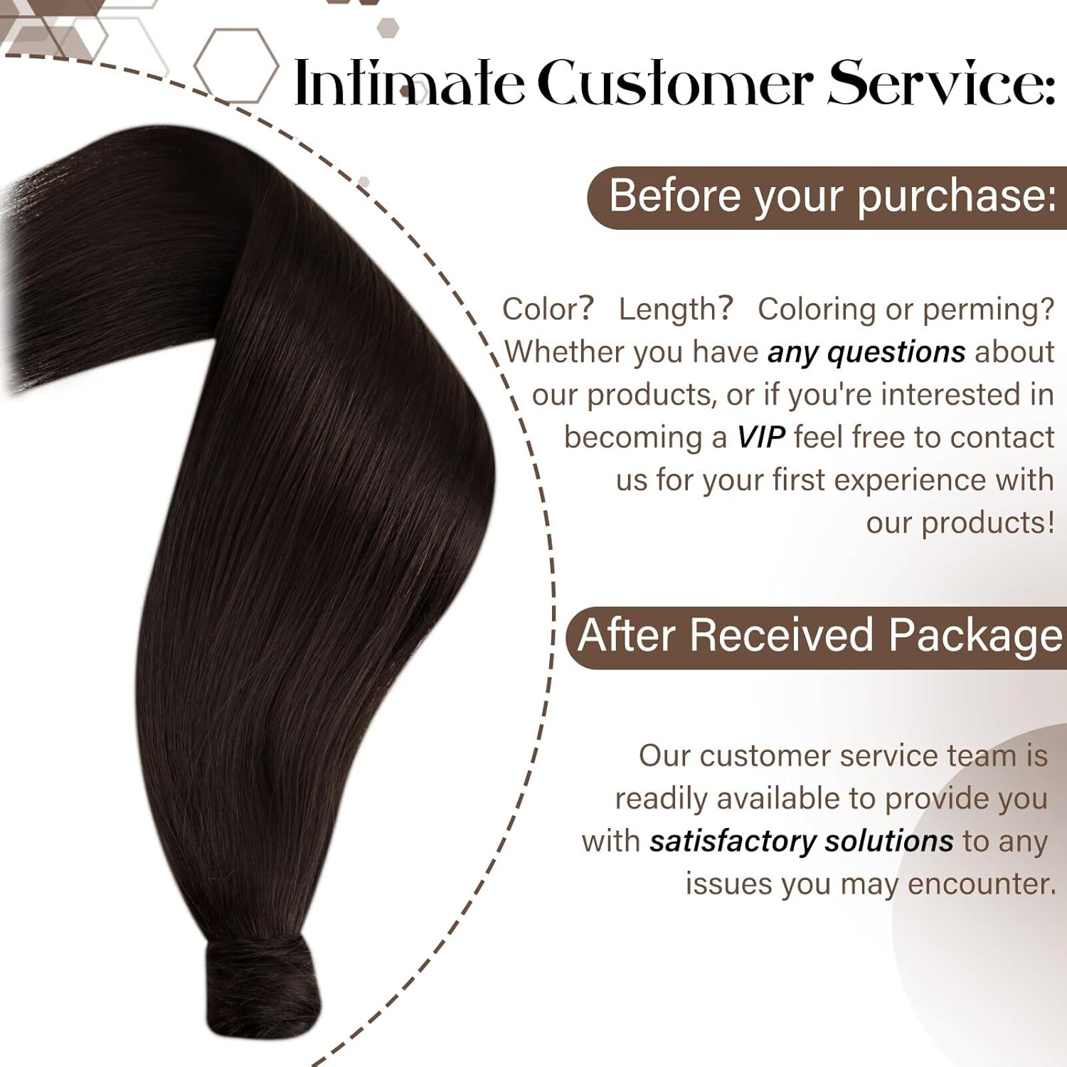 Hetto Ponytail Hair Extensions Real Human Hair Darkest Brown 16 Inch 80g - Secure Drawstring Pony, Full & Flowing Style, Ideal for Special Occasions & Bridal #2
