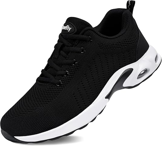 Tinefiy Steel Toe Shoes for Women Lightweight Safety Shoes Air Cushion Comfortable Slip Resistant Indestructible Womens Puncture Proof Work Shoe