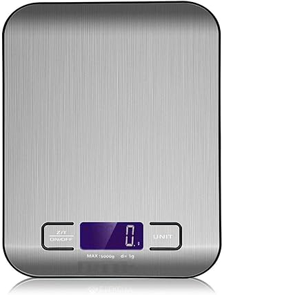 ATOOZED Stainless Steel Digital Kitchen LCD Scale Weighing Machine - Kitchen Nutrition Measurement Tool Scale Multifunction Food Scale