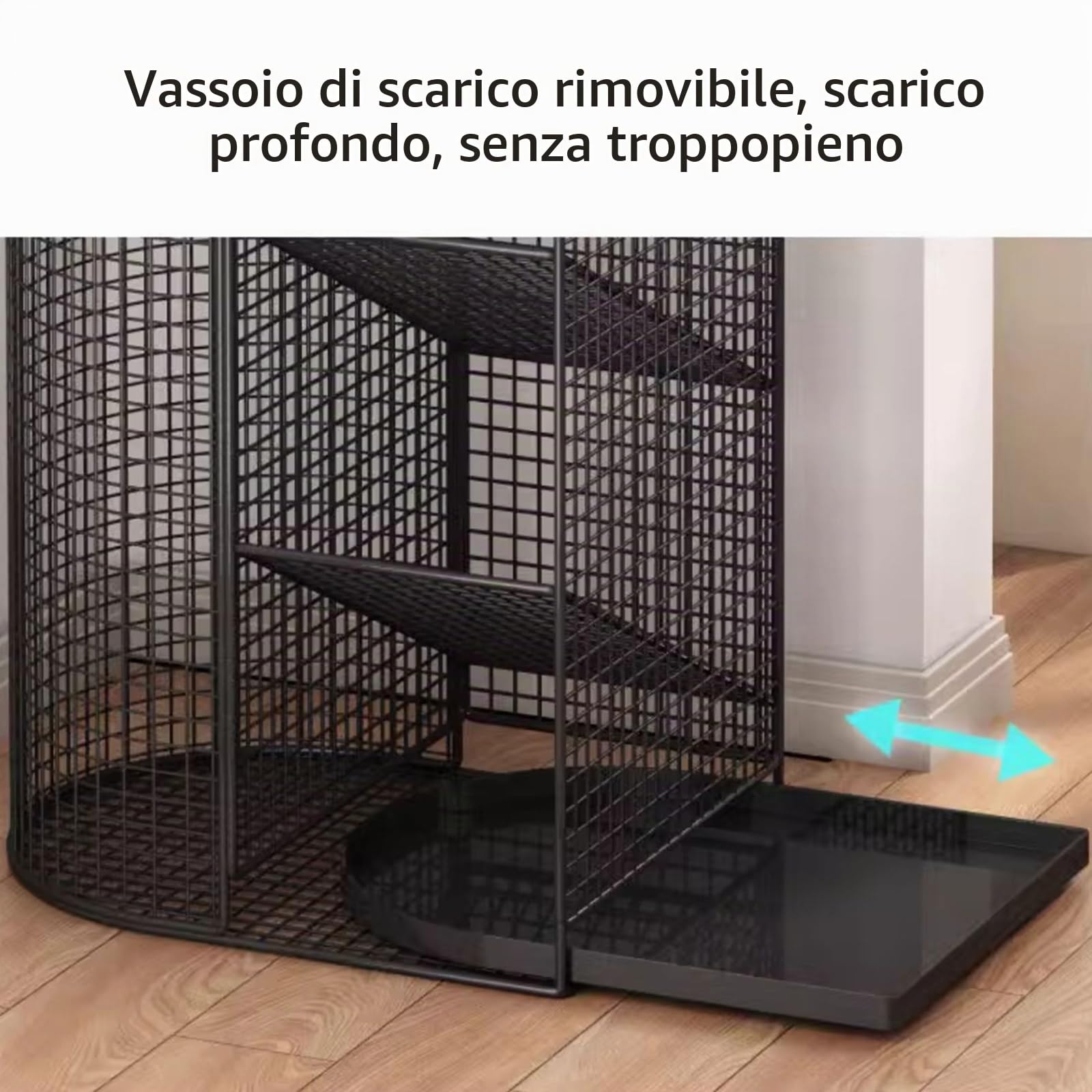 Autoportante Portaombrelli per Ingresso di Grande capacità Porta Ombrelli da Interno DesignScavato Porta Ombrelli in Metallo per Uso Interno Ed Esterno Design Moderno(Black)