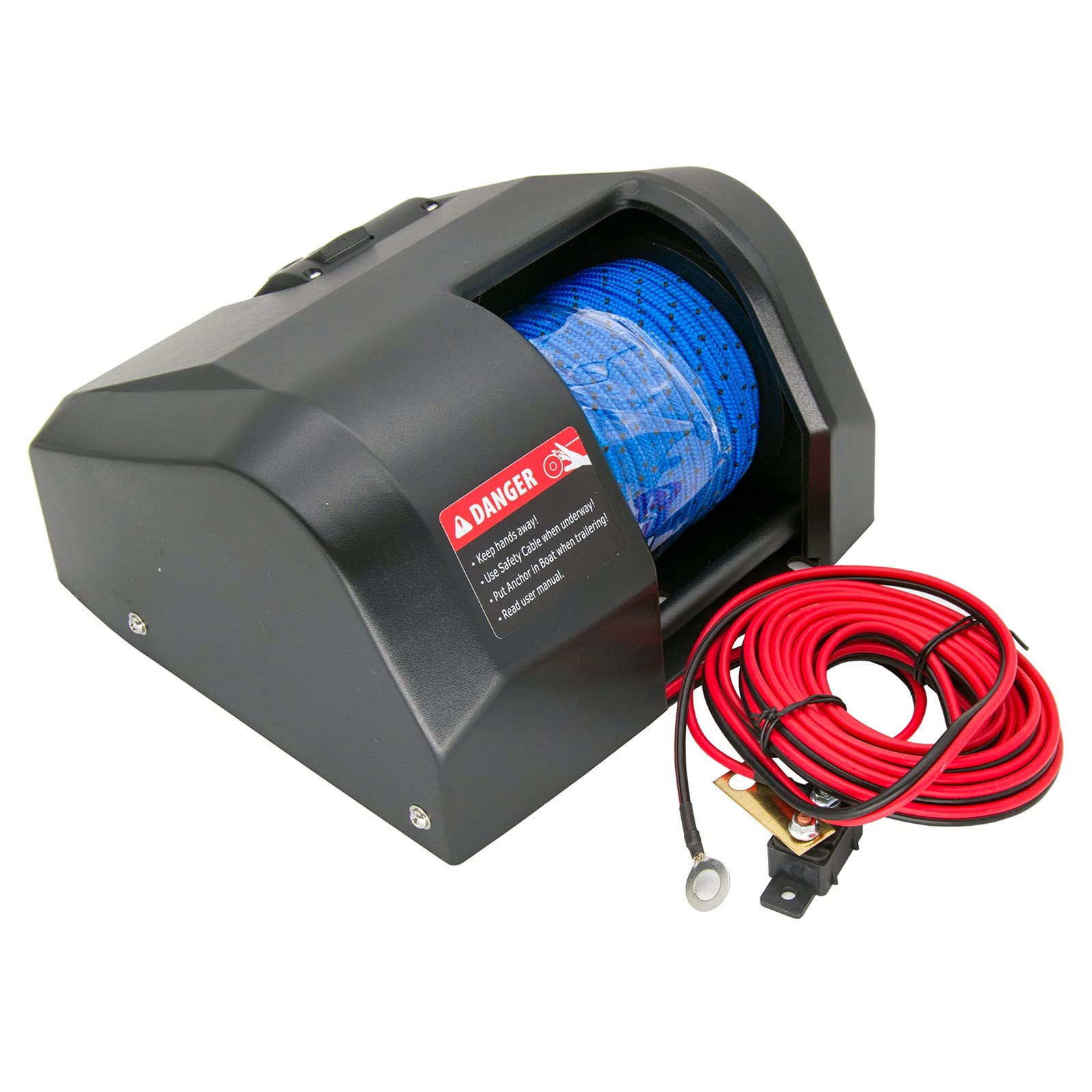 12V 13KG Elektrische Ankerwinde Salzwasser Anker Winde mit Fernbedienung Schwarz