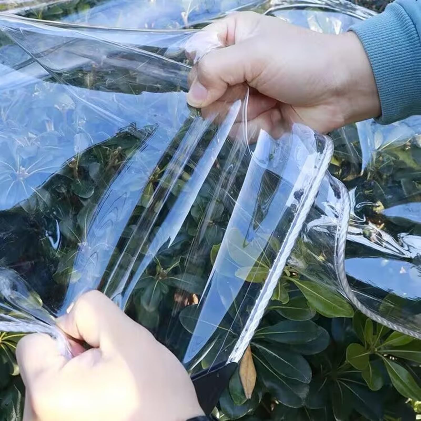 Copertura Antipolvere in PVC Trasparente Impermeabile Resistente all'Acqua e alla Polvere Tessuto Resistente Coperture per scaffali da Esterno con Cerniera(B,60x35x160cm)