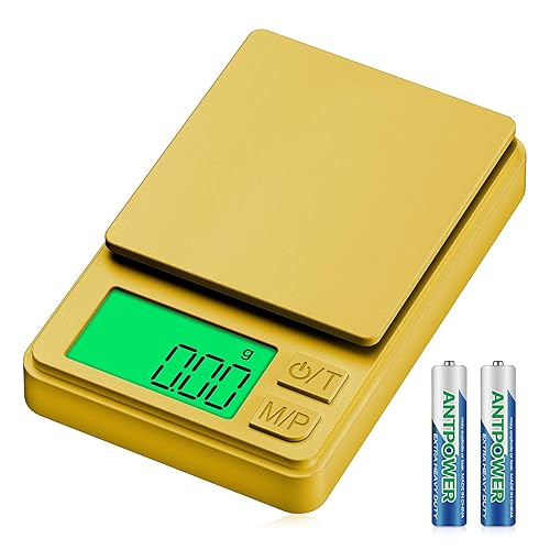 Miniatura 8 de Diyife - Báscula de bolsillo digital de 1000 g, precisión de 0.01 g, mini báscula para joyería con cubierta protectora, 7 unidades, función de tara