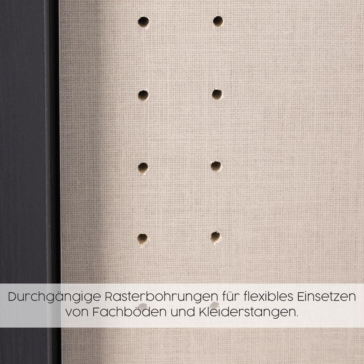 Rauch Möbel Barcelona Schlafzimmer, komplett, bestehend aus 1 Bett 160x200cm, 1 Nachttisch-Paar 50x38x37cm, 1 Schwebetürenschrank 226x210x62cm, Farbe Eiche Sanremo Hell mit Absetzung in Lavagrau