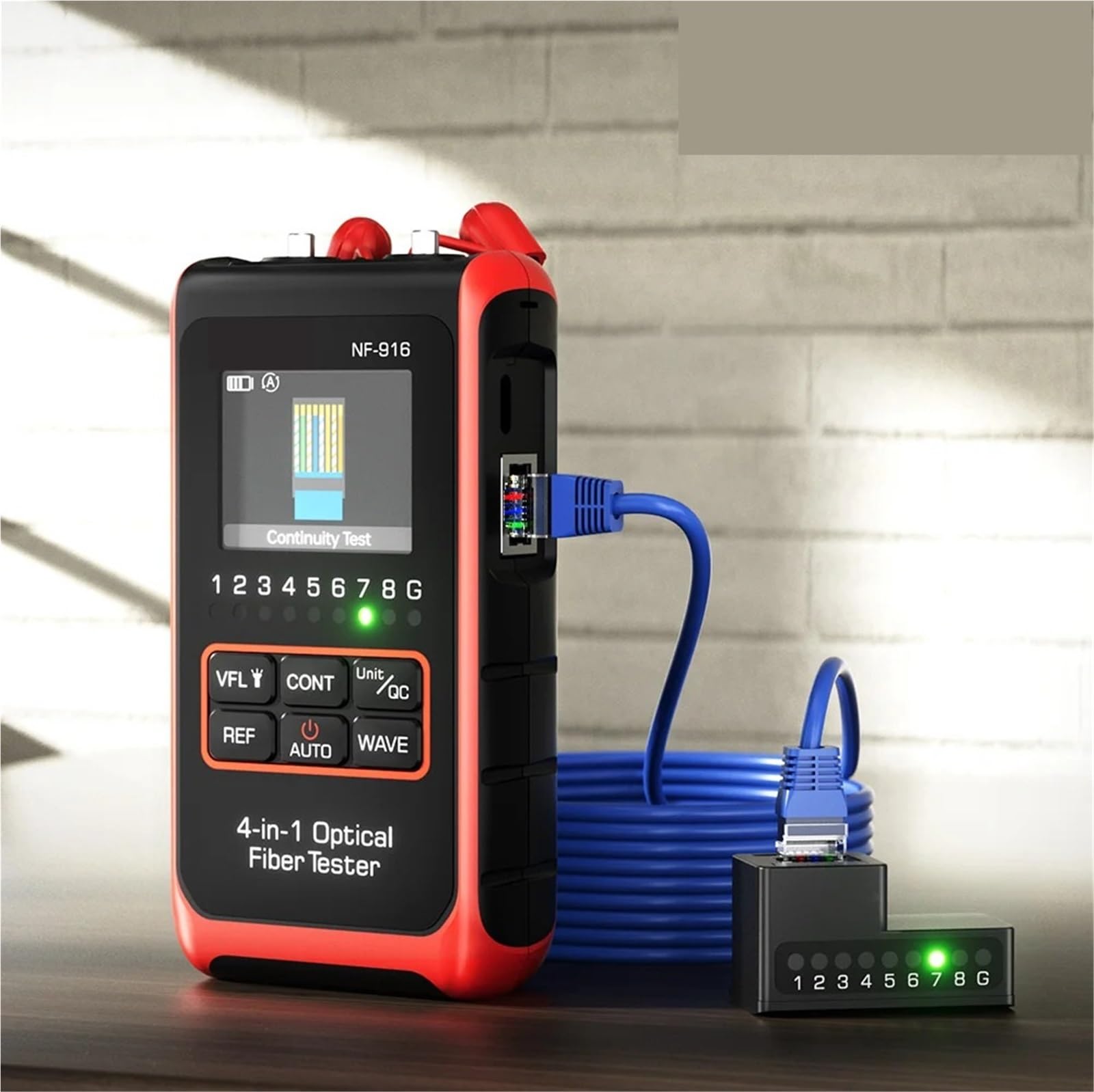 Testeur Fibre Optique, Testeur de fibre optique 4 en 1 NF-916, wattmètre optique VFL REF FC SC ST, localisateur visuel de défauts, écran LCD, outils réseau