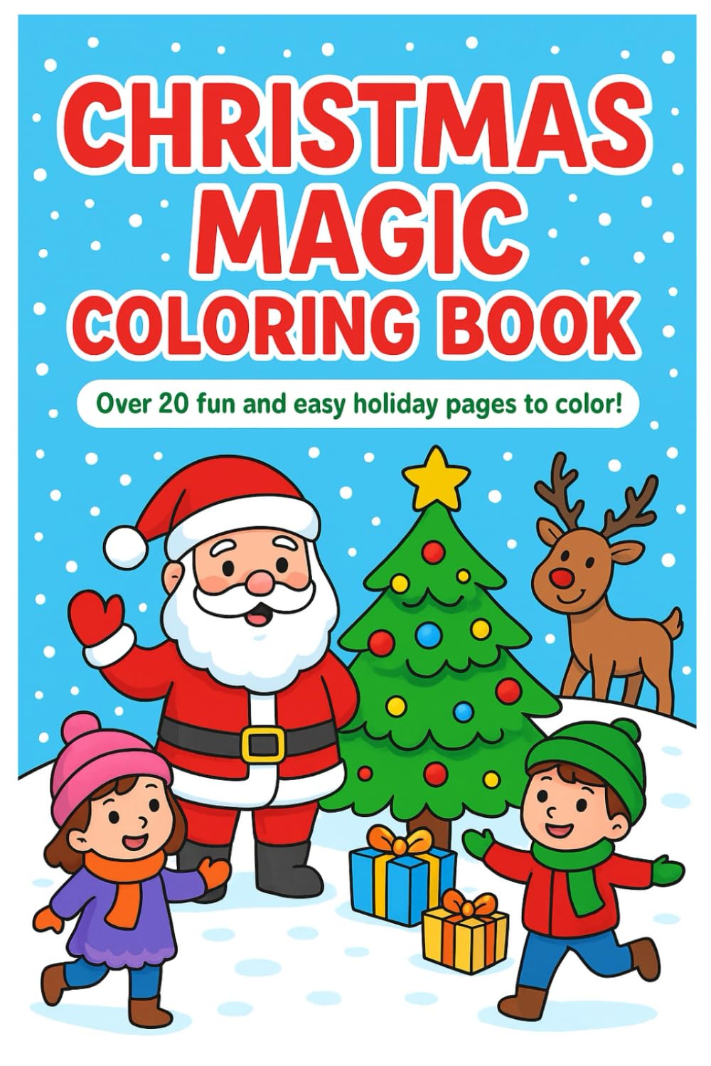 Christmas coloring book: Santa’s Coloring Adventure