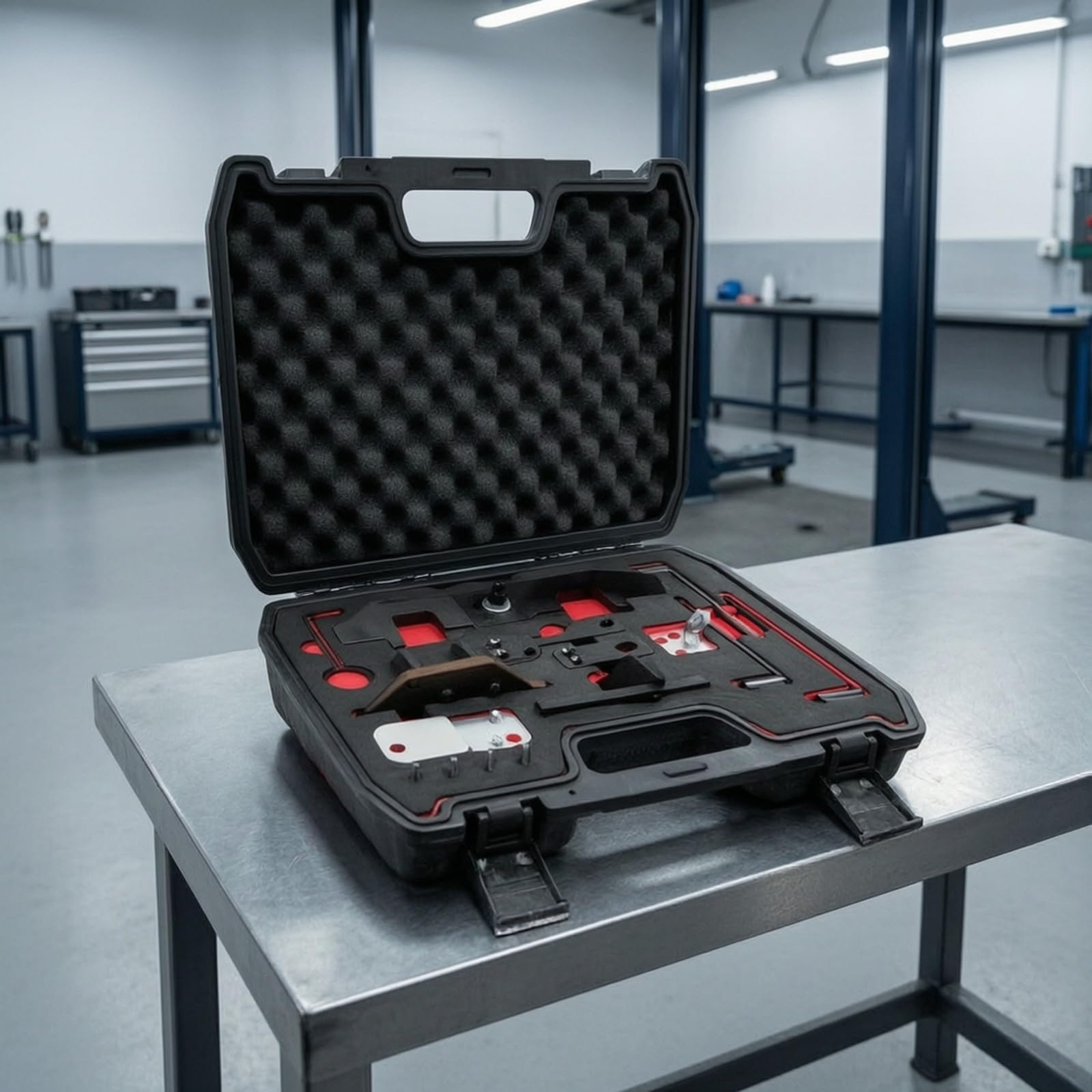 10 Pezzi Kit Calibrazione Albero a per Motore Francese C31 1.01. con Bloccaggio Manovella in Acciaio Carbonio per Officina Meccanica Professionale