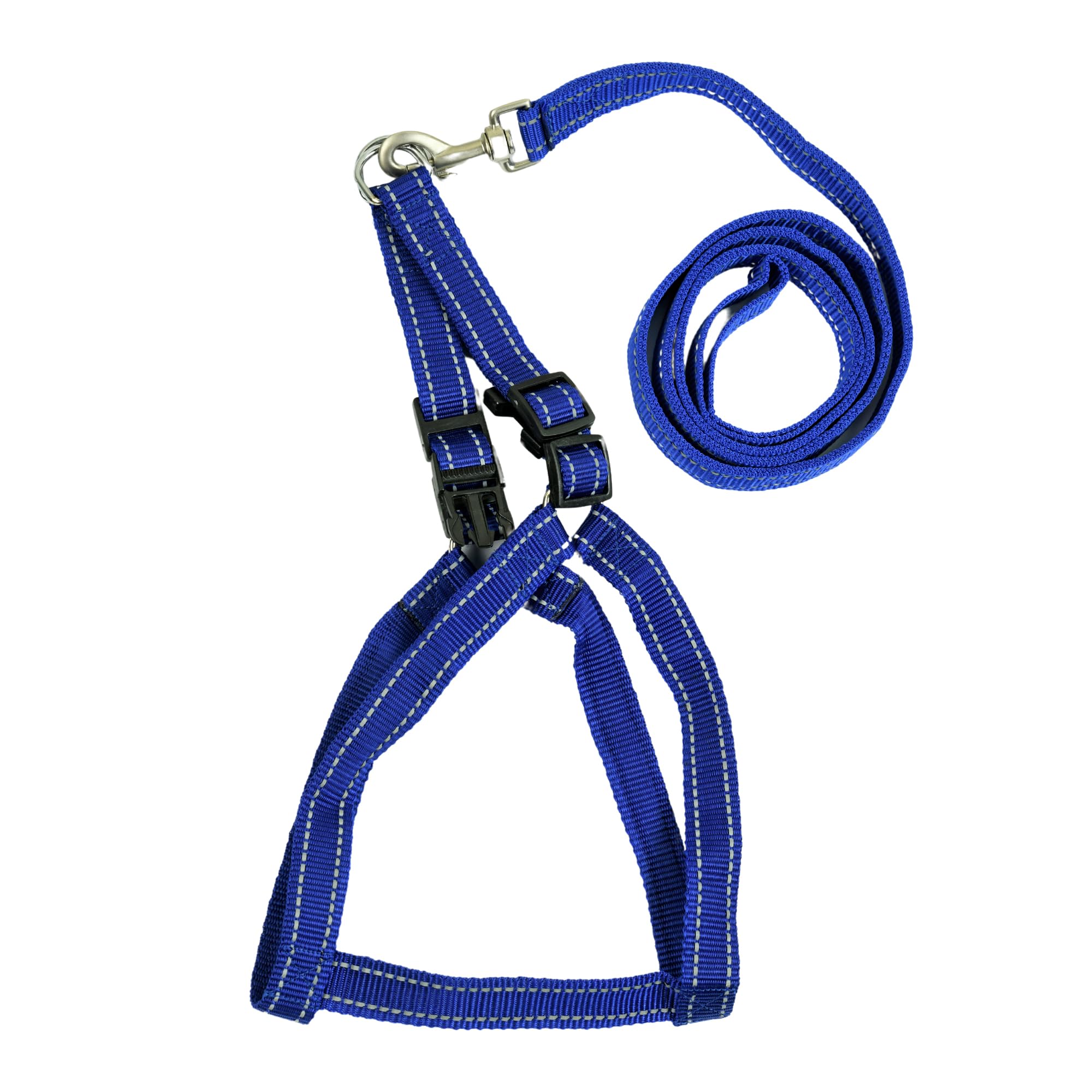 BlingPets Dog Leash and Harness Combo Set | Highly Reflective | Dog Rope for Small, Medium & Large Dogs | Size- Leash-5 Ft + Harness-Medium (Blue) (B0D6WGL8W1) Amazon Price History, Amazon Price Tracker
