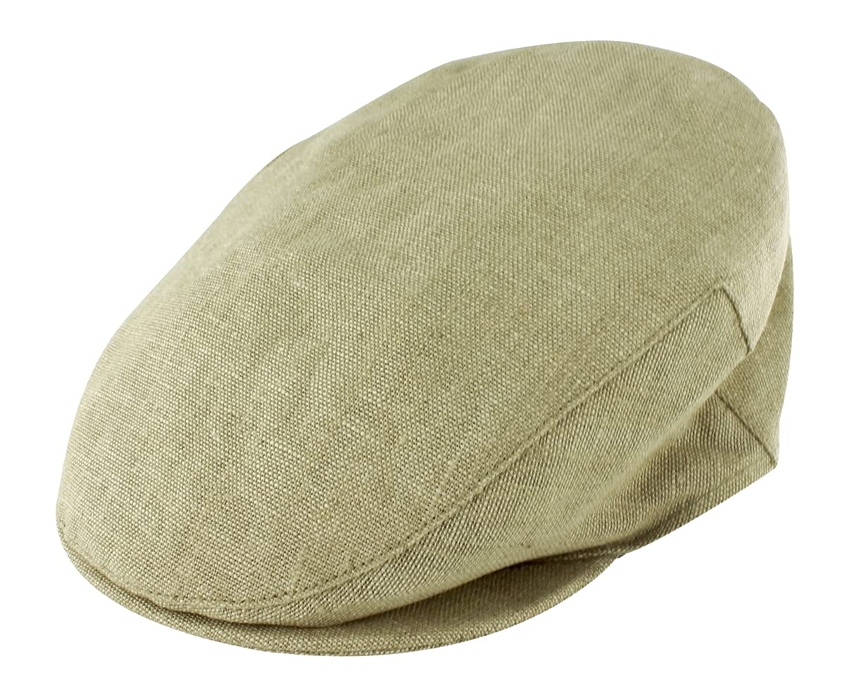Failsworth Millinery Irish Linen Cap in Natural, Size: Large (59cm)
