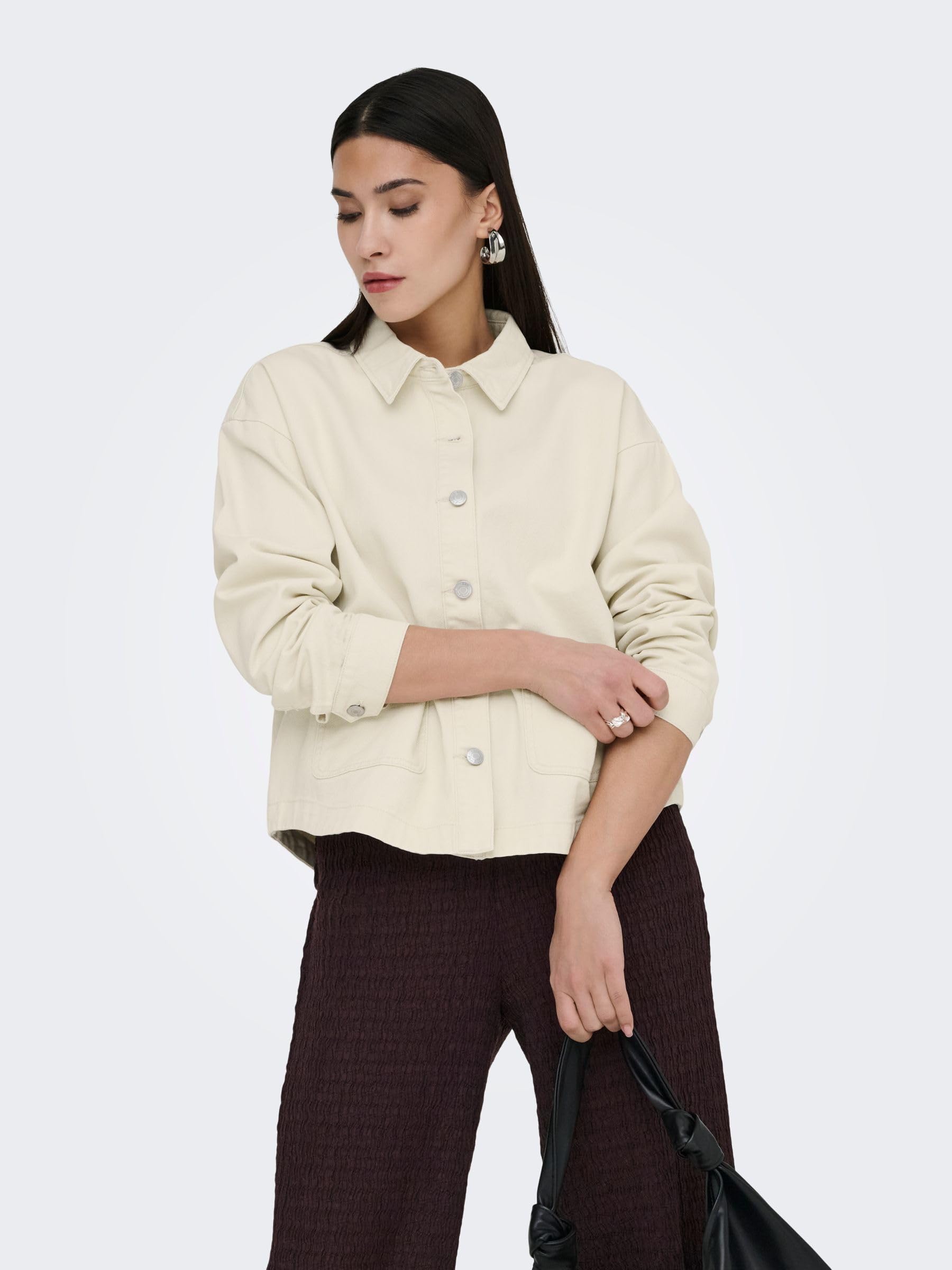ONLY Onlferbie Ls Dnm Shacket Gua Noos Onlferbie Ls Dnm Shacket Gua Noos Donna (Pacco da 1)