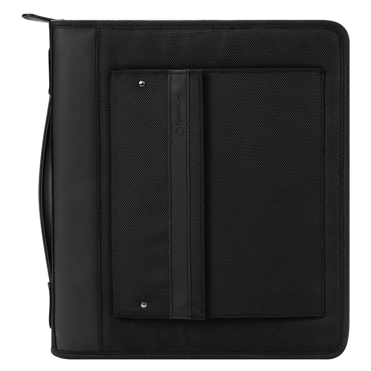 FranklinCovey - Friday Ring-Bound Binder for FranklinCovey Planners | Nylon - Zipper Binder with Handles (Monarch, Black)