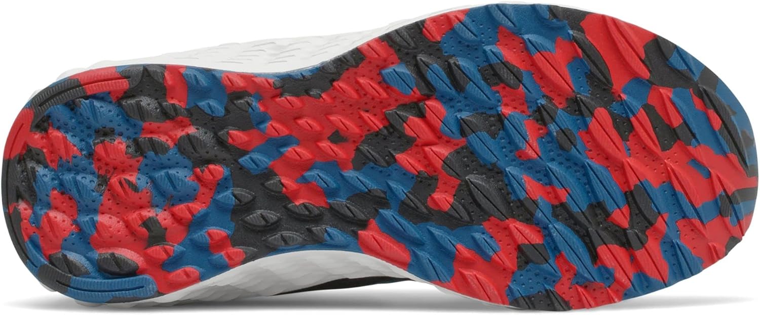 New Balance Unisex-Child Fresh Foam Arishi V2 Lace-up Running Shoe Black/Oxygen Blue/Team Red 10.5 Little Kid