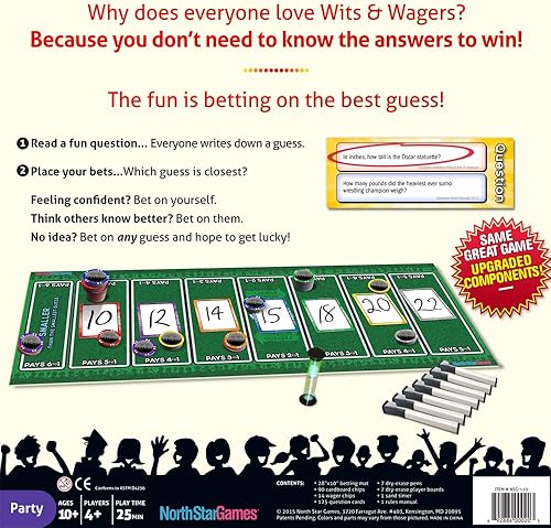 Miniatura 8 de Wits & Wagers Juego de mesa, edición de lujo, Multi Color