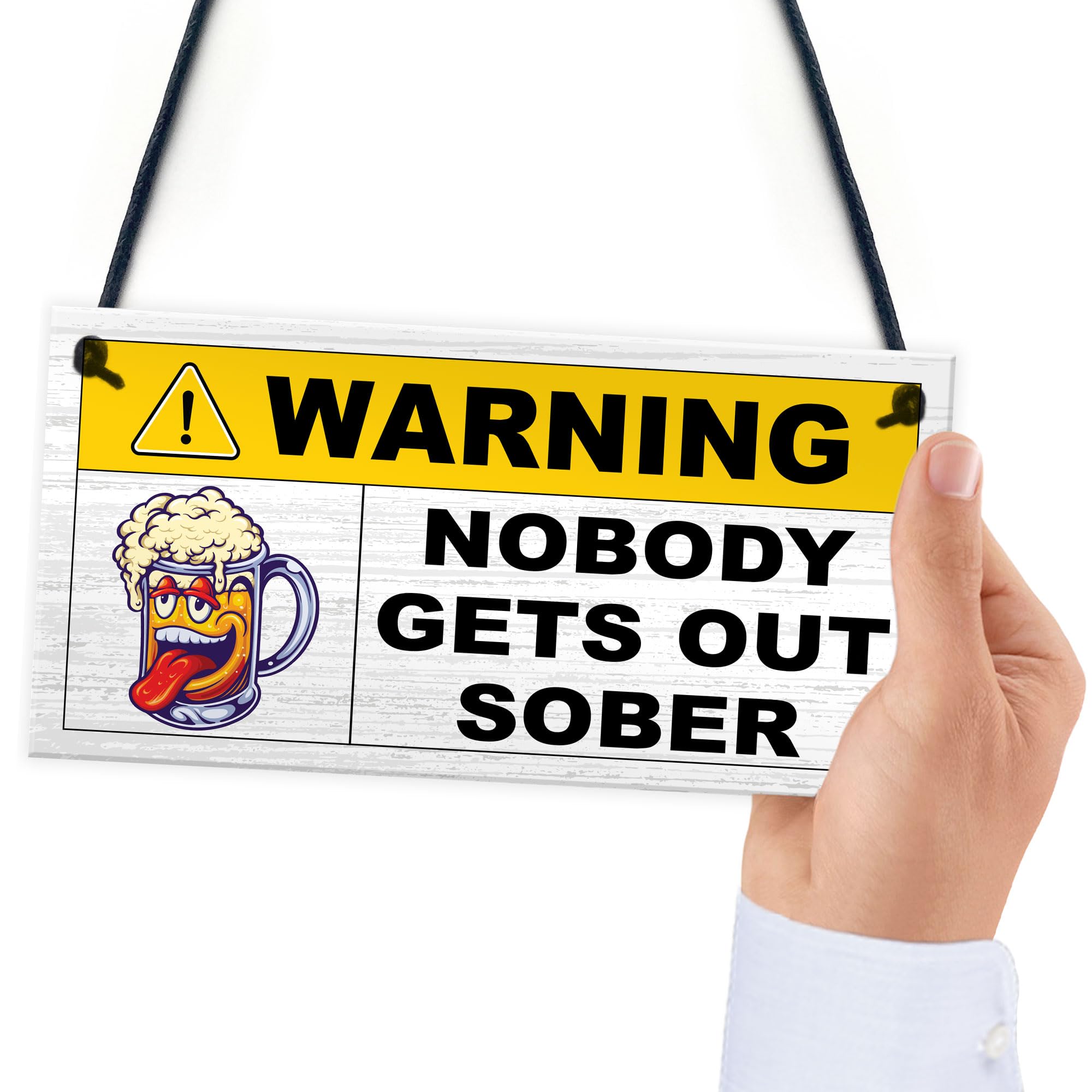 Red Ocean Nobody Gets Out Sober Funny Man Cave Sign Bar Signs And Plaques Alcohol Gift Beer Sign Home Decor