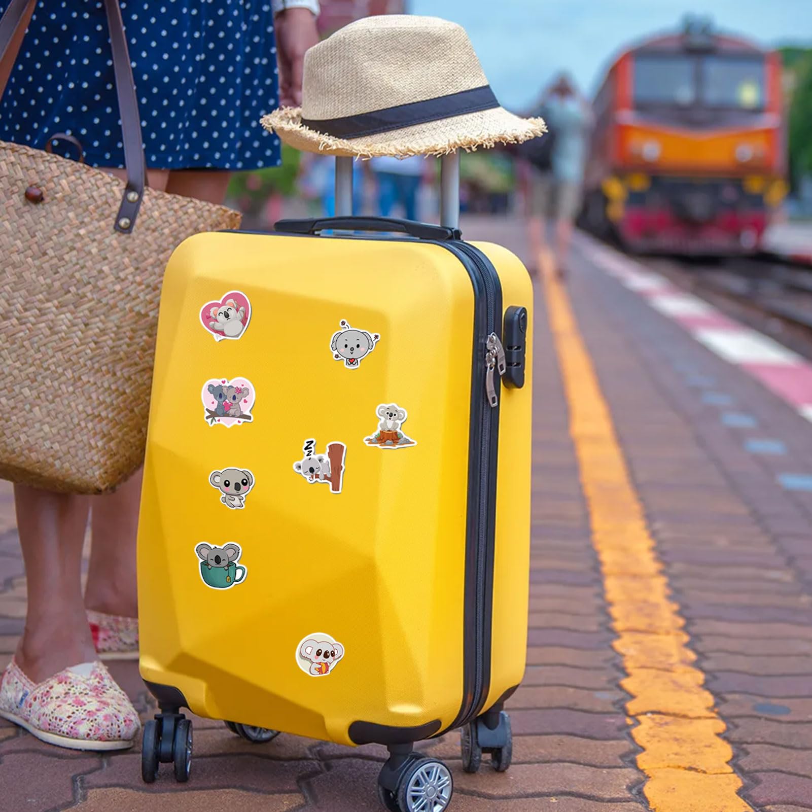 Adesivo Koala carino, adesivo primaverile, adesivo per laptop, amante degli animali, adesivi impermeabili, adesivi per animali carini, koala