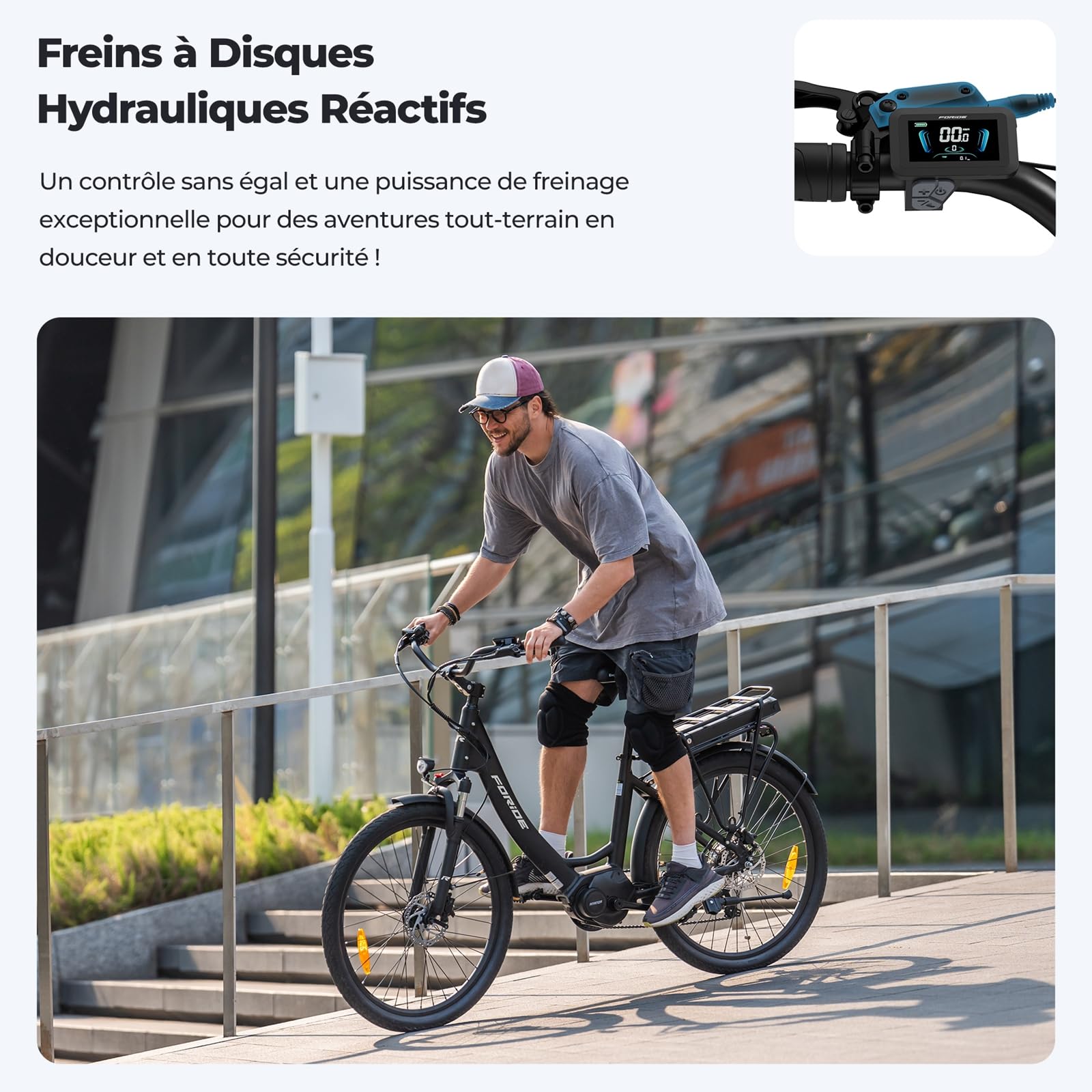 Urbano 2 Vélos électriques, Vélo à Assistance électrique 26 Pouces à Moteur Central 36V 13AH 250W, VTC Electrique Homme Femme, Autonomie 100km