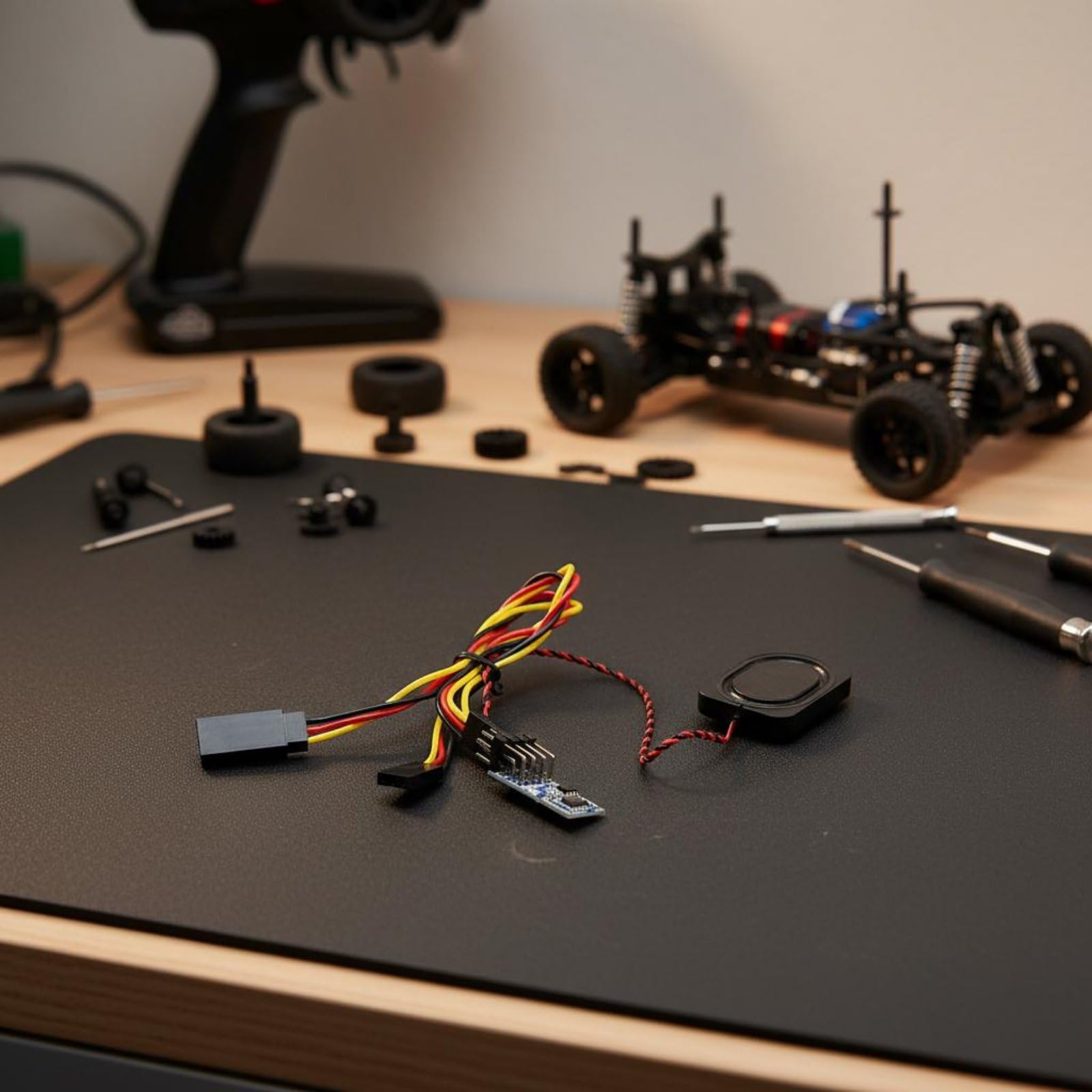 Veicolo Elettrico Sonoro Intelligente per Auto RC Simulazione Motore Modulo Audio Piccolo Altoparlante Memoria Digitale Adatto Esposizione Camioncini, Versione Diesel