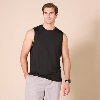 Amazon Essentials Men's Active Quick Dry Moisture-Wicking Tech Stretch Lightweight Sleeveless Muscle Shirt