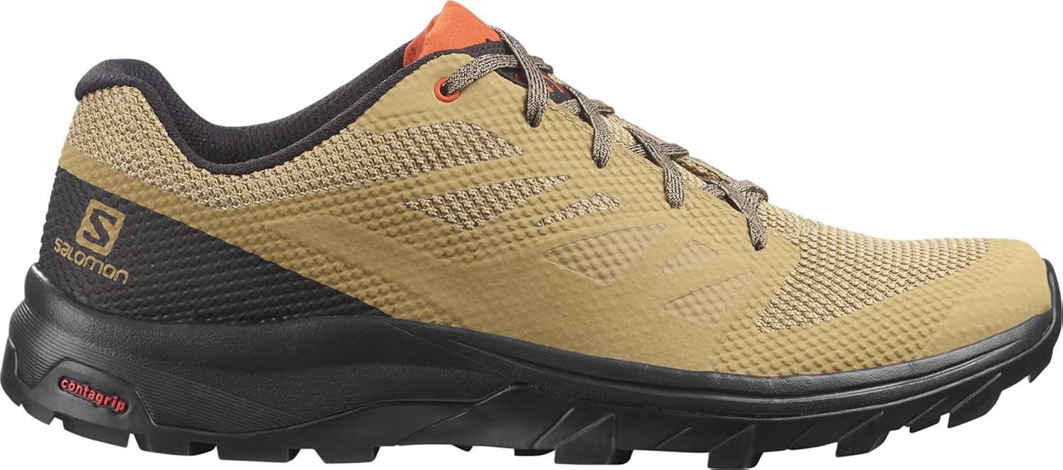 Salomon Men's Outline Hiking Shoes 7.5 Kelp/Black/Cherry Tomato