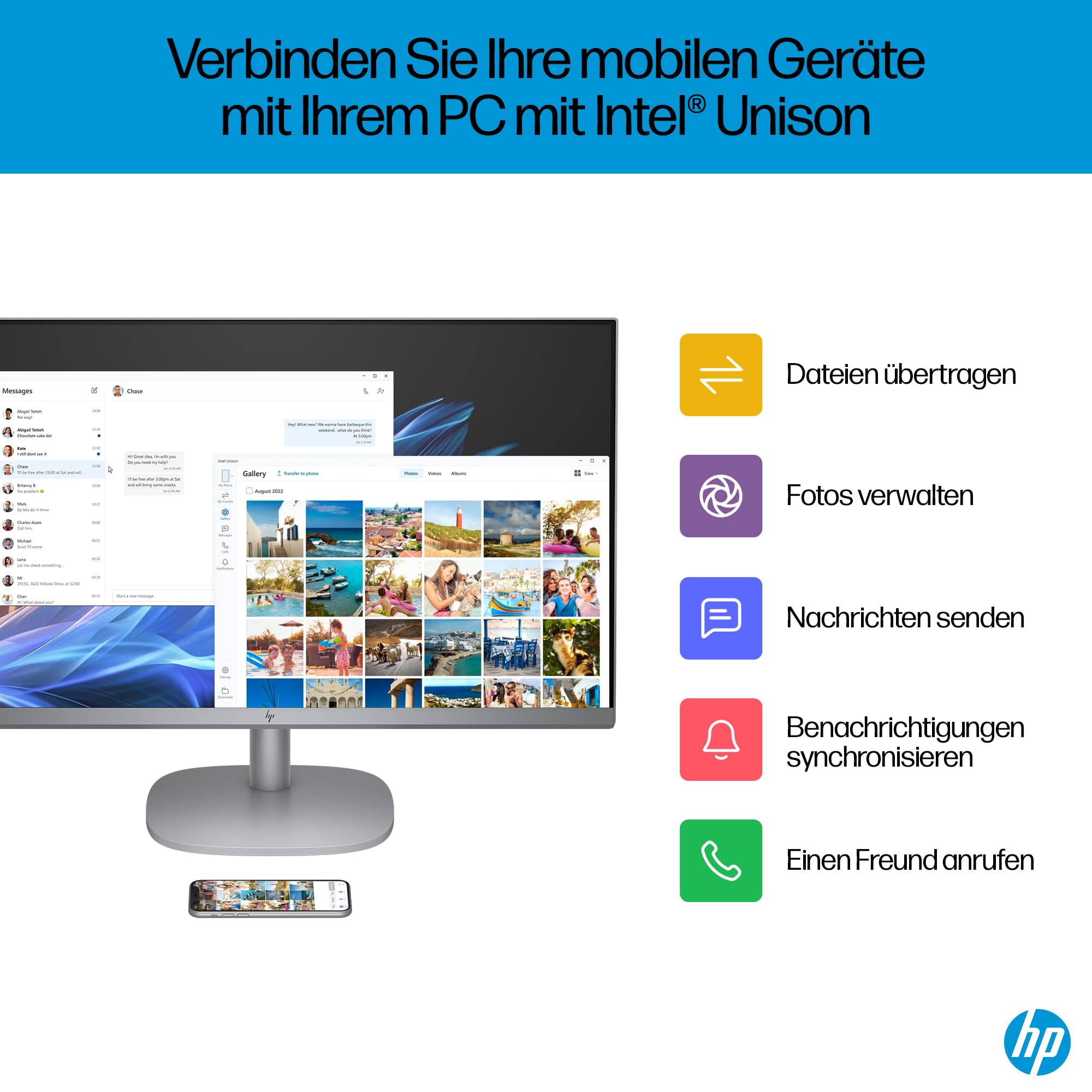 HP OmniStudio X 27-cs0273ng All-in-One KI PC, 27 Zoll Entspiegeltes FHD-Display, Intel Core Ultra 7 155H, 16 GB DDR5-SDRAM, 1 TB SSD, Intel Arc Graphics, Windows 11 Home, QWERTZ Tastatur, Silber