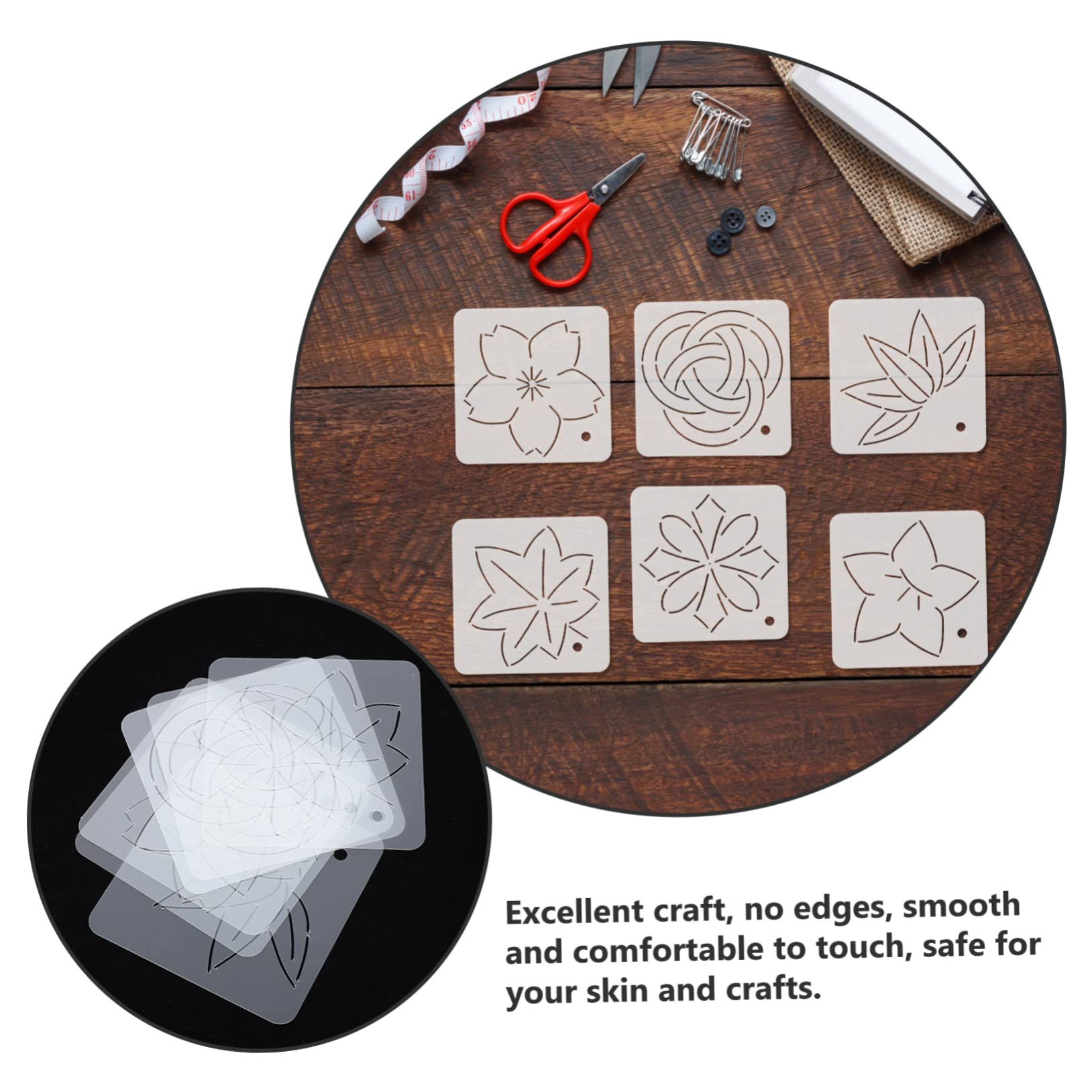 TEHAUX 30piezas Plantillas Acrílicas De Acolchado De Herramientas De Costura Para y Patchwork Accesorios Para Manualidades Diy