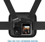 Chest Mount Harness Chest Strap Compatible with GoPro DJI Osmo AKASO Action Cameras, Comfortable and Stable Chesty for Go Pro Max Hero 13 12 11 10 9 8 7 6 5 Session
