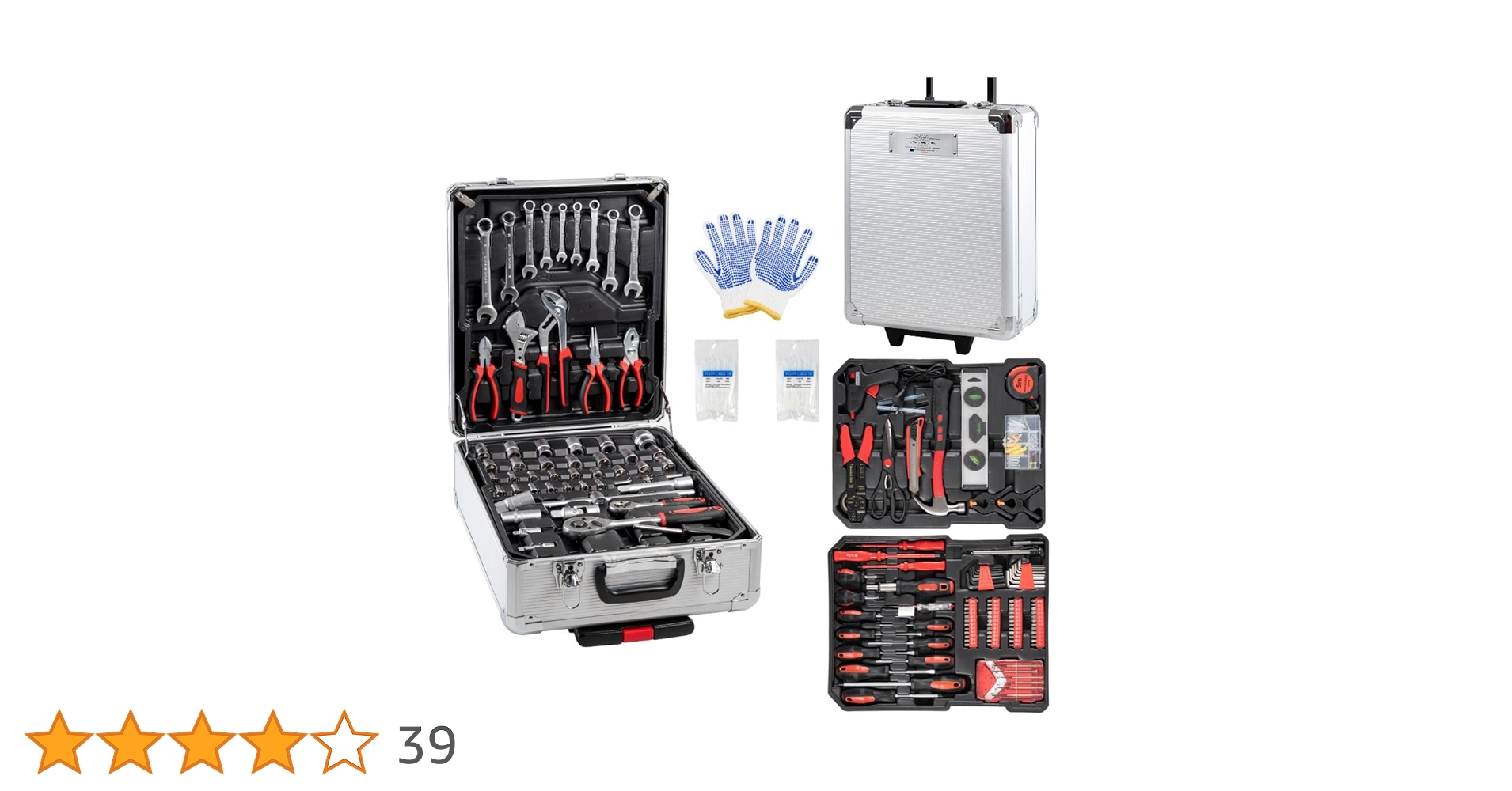 AMC Set Cassetta Attrezzi Chiavi a Trolley completa di 849 pezzi