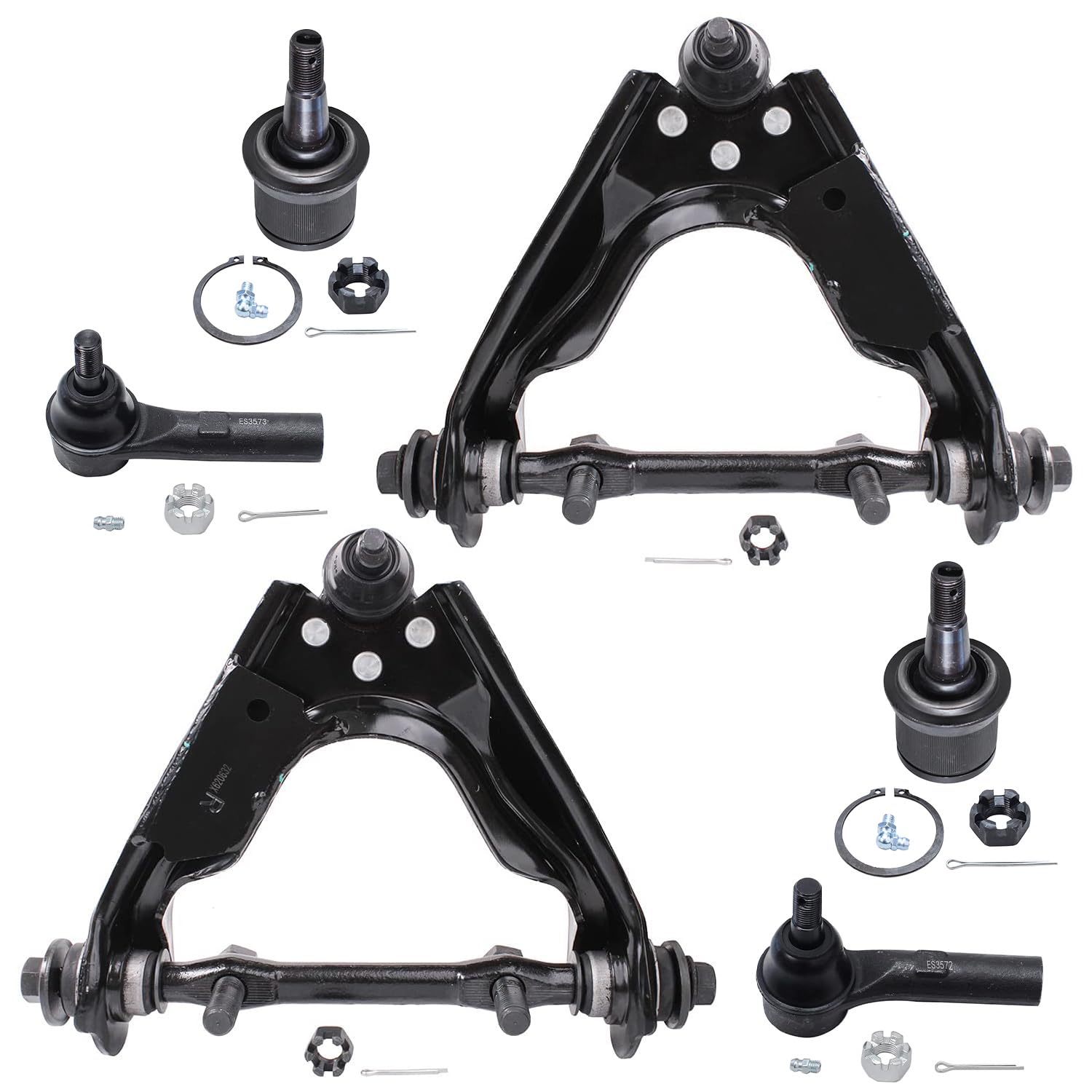 Detroit Axle - 4x4 Front Upper Control Arms Kit for 2000-2004 Dodge Dakota