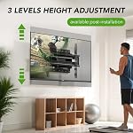 TV Wall Mount for 32-65 Inch, Mount with Swivel and Tilt, Full Motion TV Bracket with Articulating Dual Arms, Fits 16inch Studs, Max VESA 400X400 mm