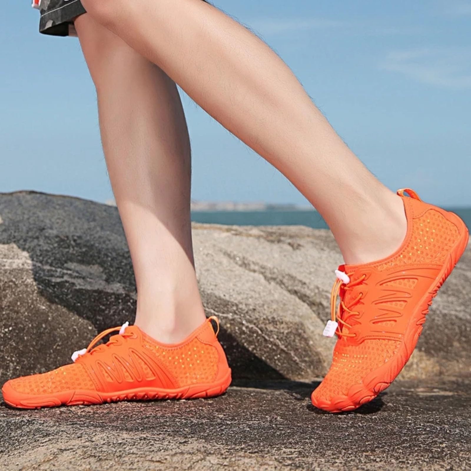 Generisch barfußschuhe Damen Outdoor Wasserschuhe Frauen schnelltrocknende Badeschuhe mit Rutschfester Sohle Wasserschuhe atmungsaktive Fitnessschuhe Unisex Surfschuhe Yoga Strandschuhe poolschuhe