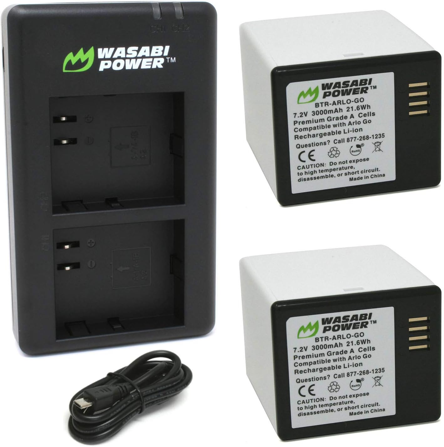 Powerextra 4 Pack 2440mAh 7.2V Rechargeable Li-ion Battery, Arlo Pro Pro 2 Extra Rechargeable Camera Vma4400 - Foto 7