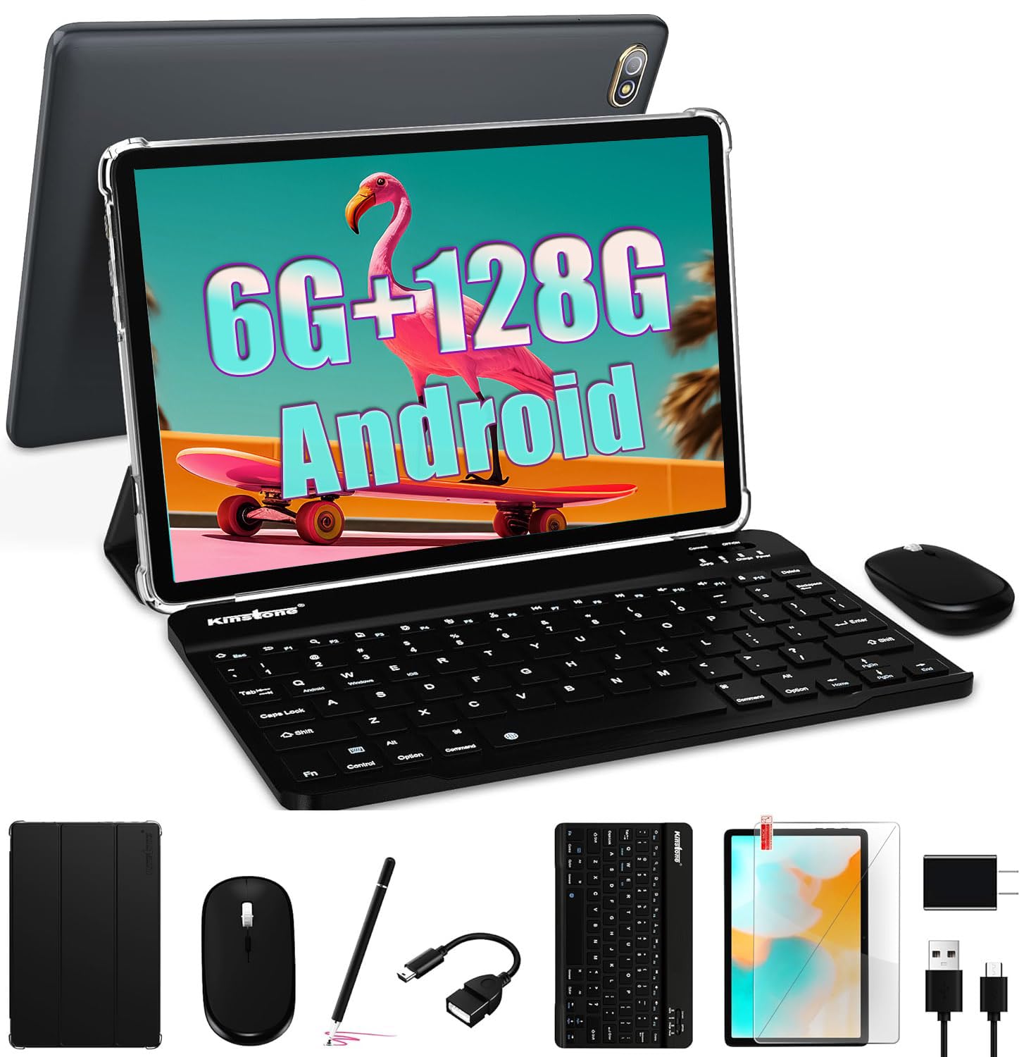 Amazon.co.jp: kinstone 10.1インチ Android 2-in-1 タブレット